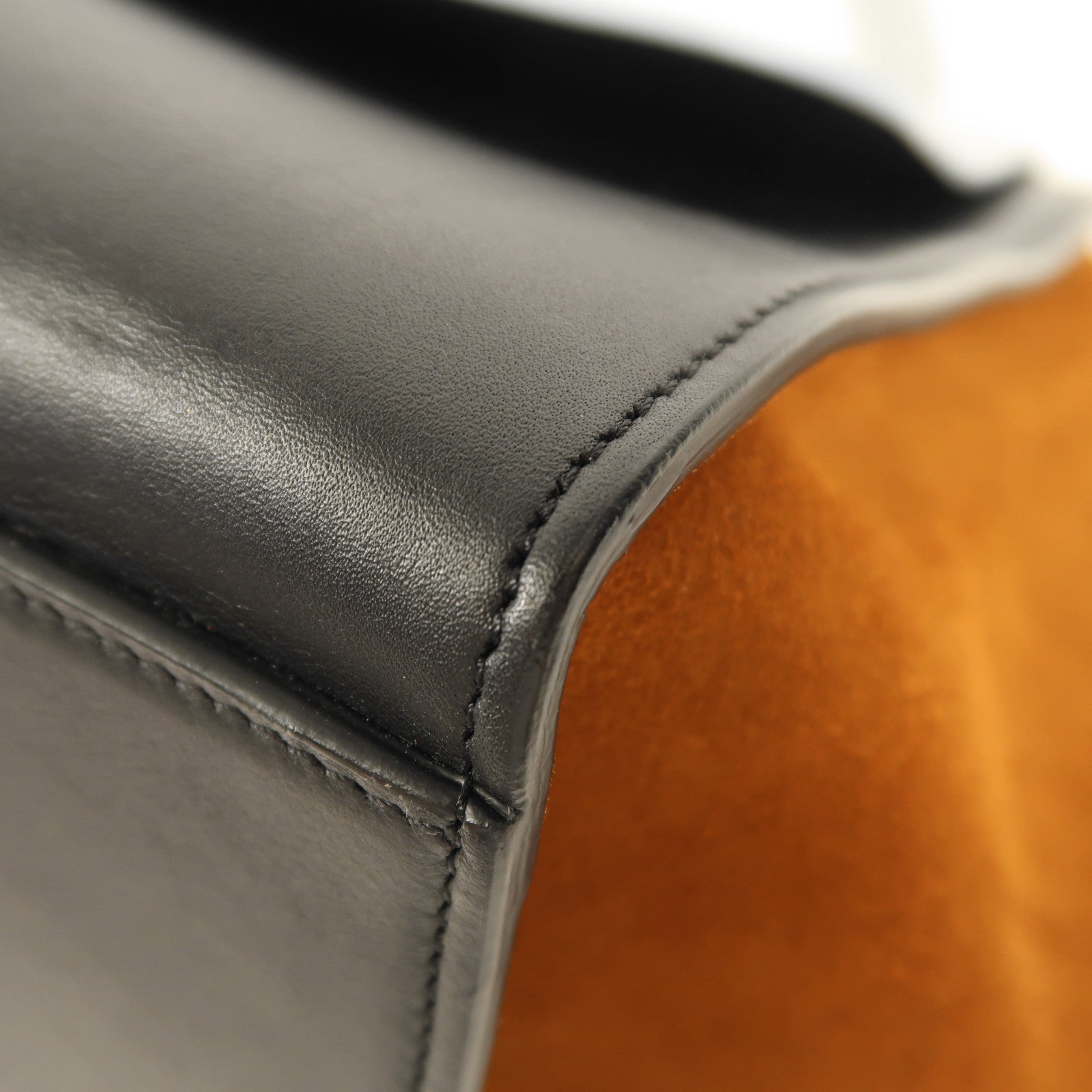 CELINE 牛皮皮革/麂皮皮革Trapeze金扣手挽肩背兩用袋