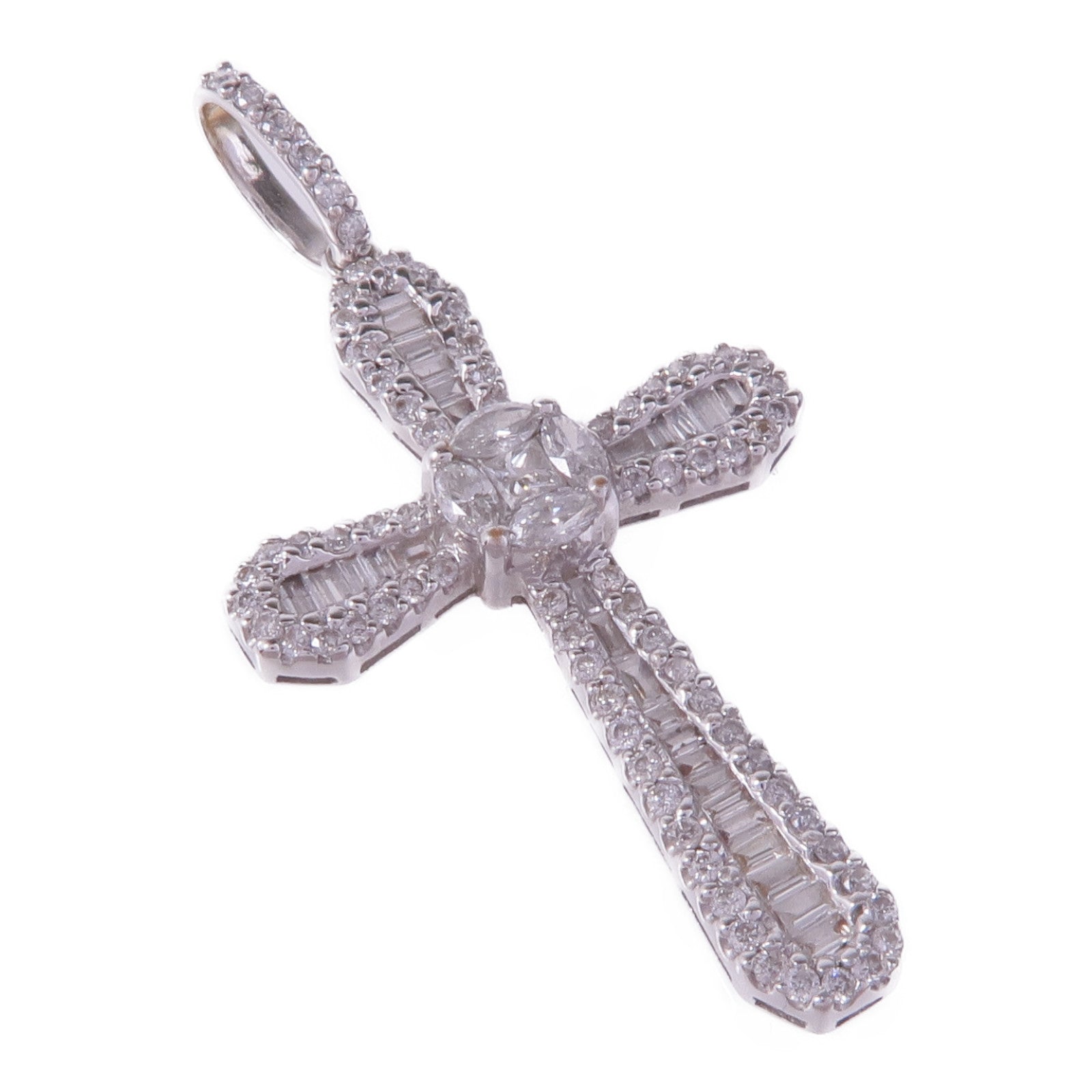 JEWELRY 18K白金Diamond Pendant Top鑽石吊墜