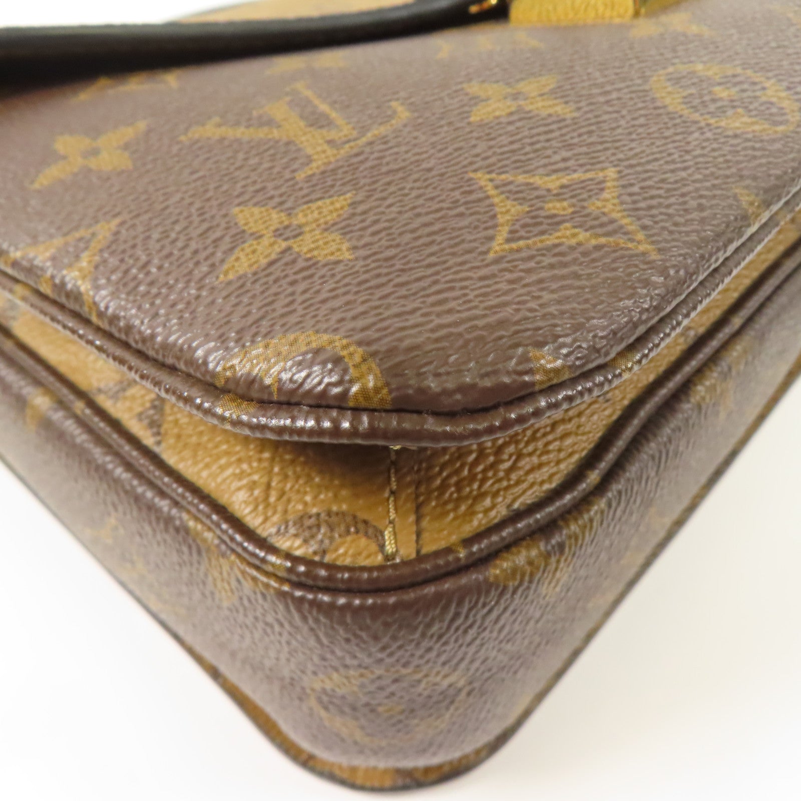 LOUIS VUITTON LV Pochette Metis 2way Shoulder Bag M44876 Monogram Reverse Brown