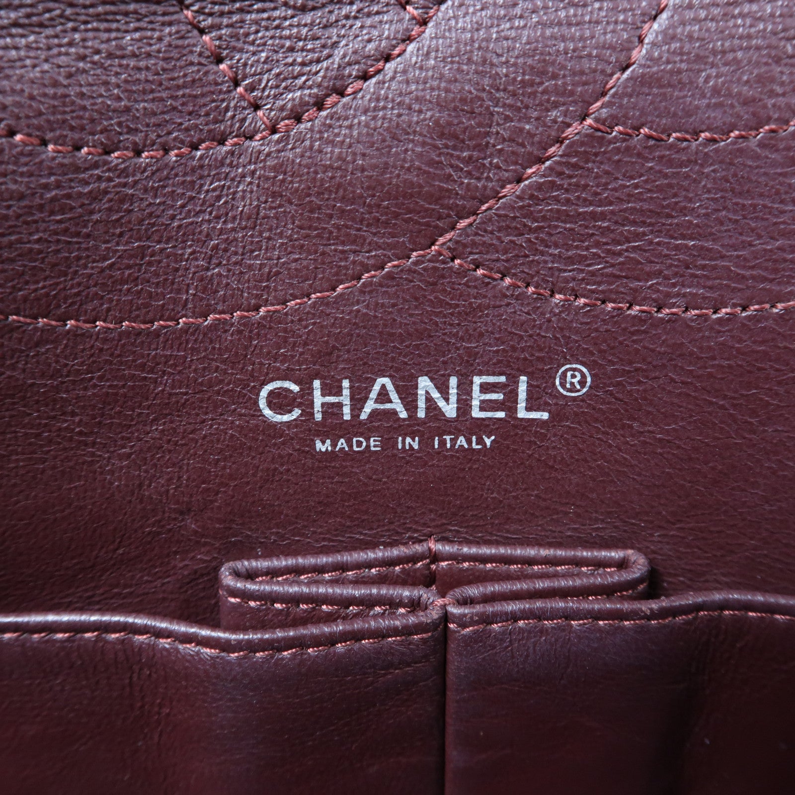 CHANEL 菱格牛皮皮革2.55 Chain Shoulder Bag銀扣鏈帶肩背袋黑色