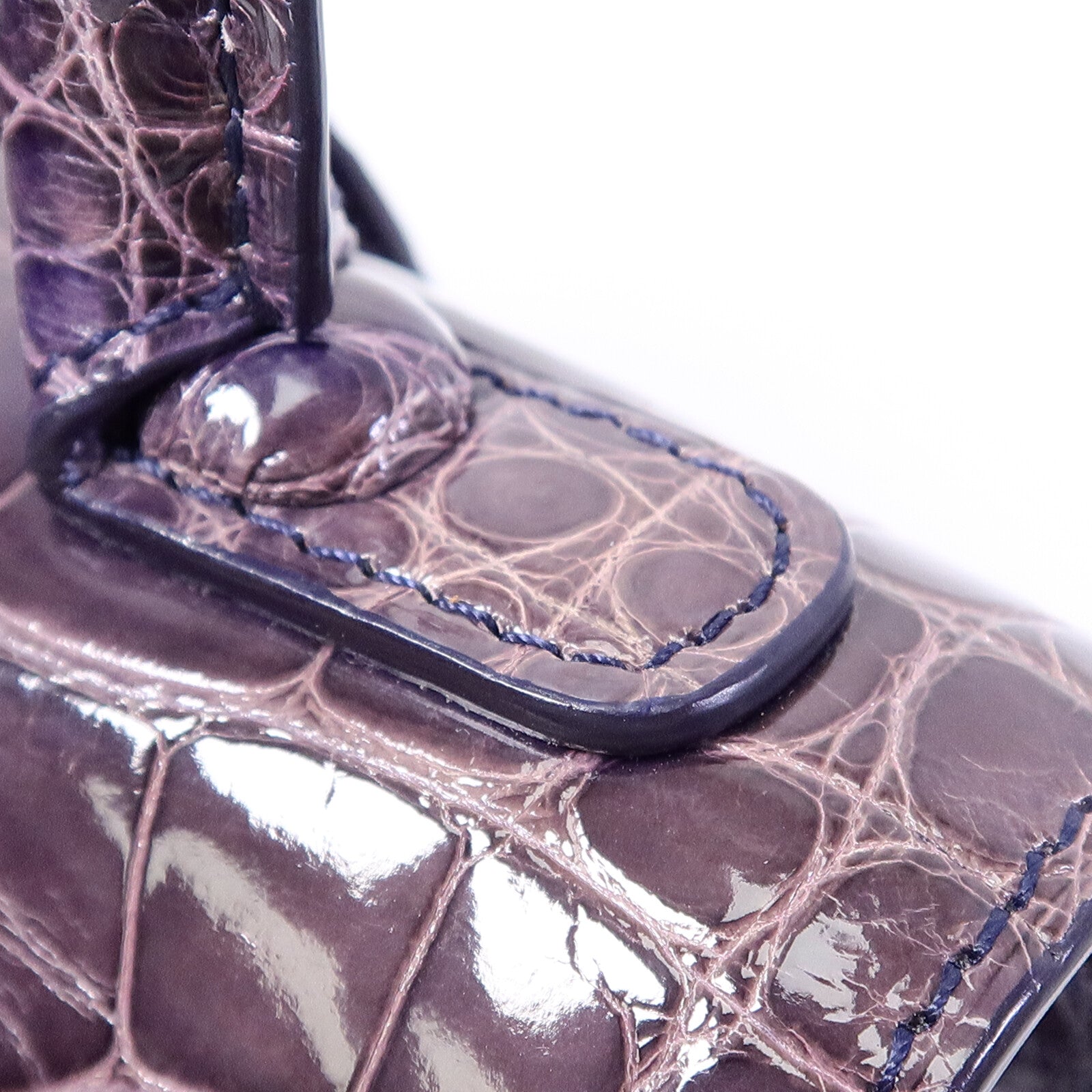 Delvaux 鱷魚皮革Brillant Mini手挽肩背兩用袋