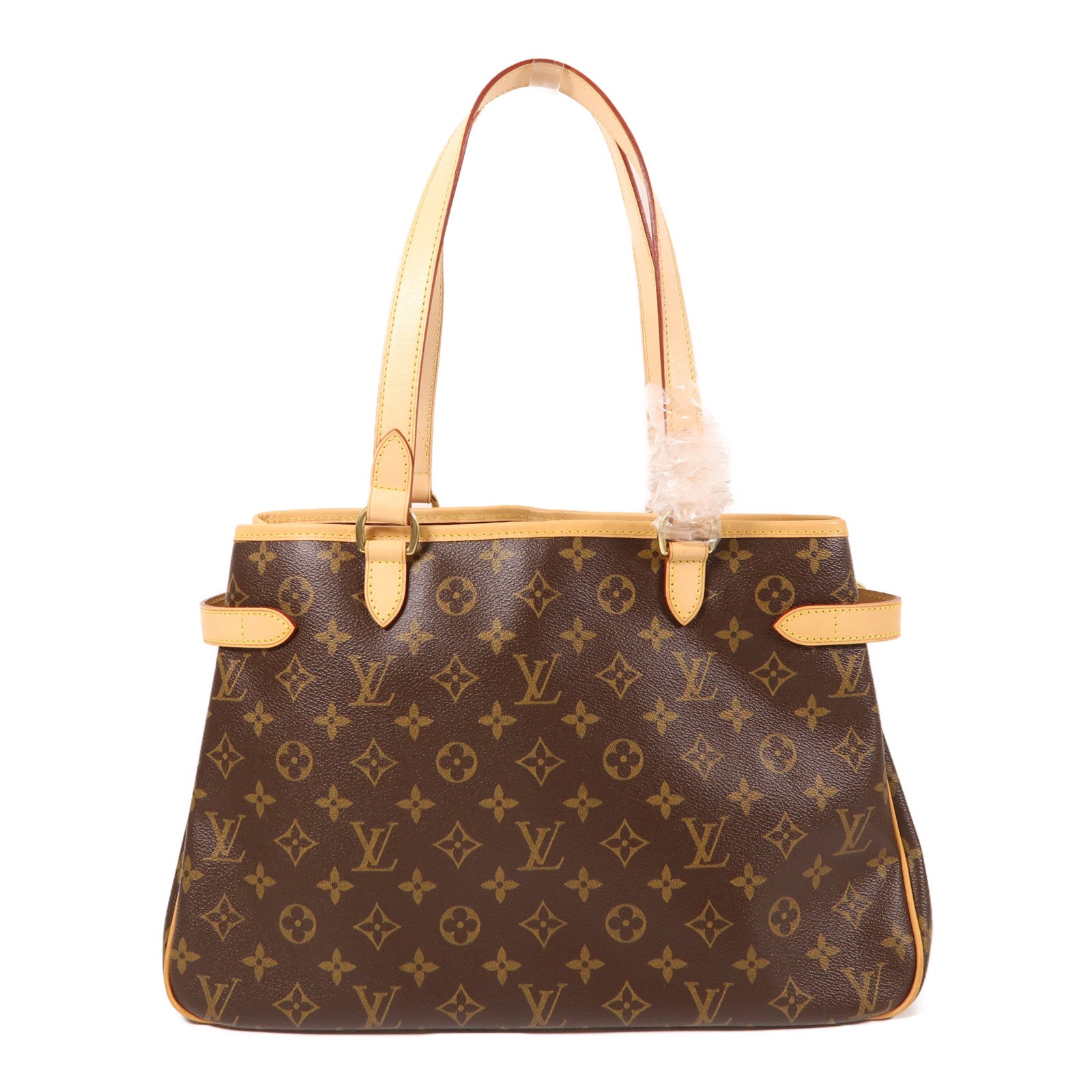 LOUIS VUITTON Monogram Batignolles Horizontal金扣肩背袋棕色