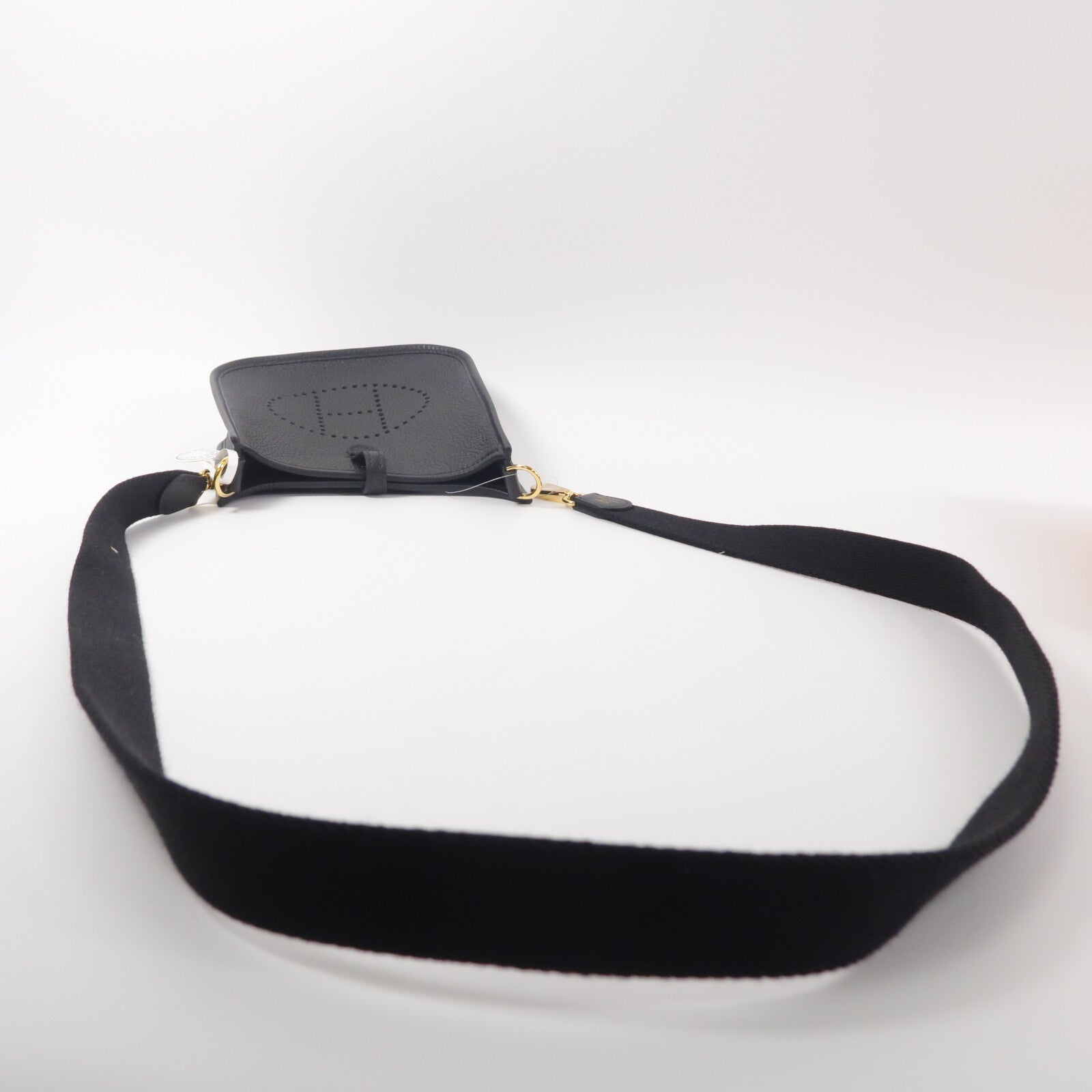 HERMES Clemence皮革Evelyne TPM肩背袋Noir