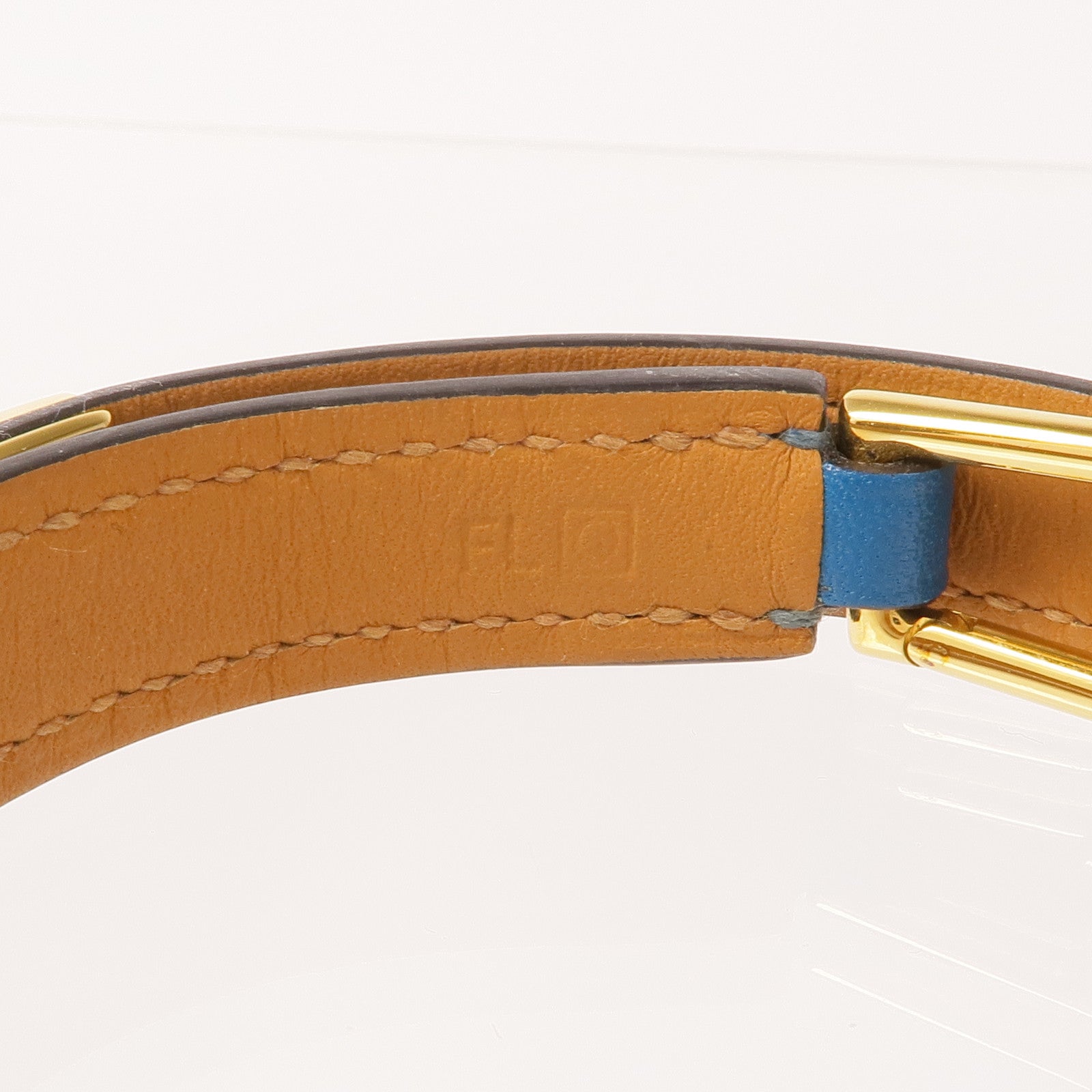 HERMES 皮革Rivale Double Tour Bracelet金扣手帶