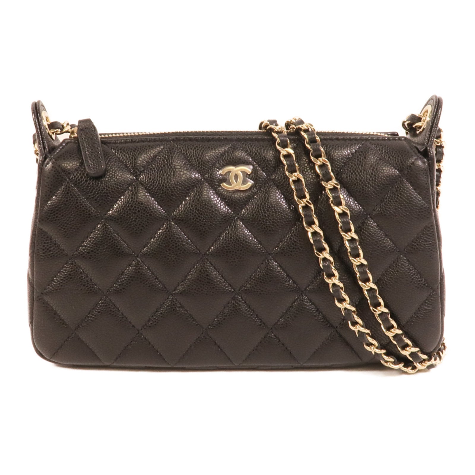 CHANEL 牛皮皮革Chain Shoulder肩背袋
