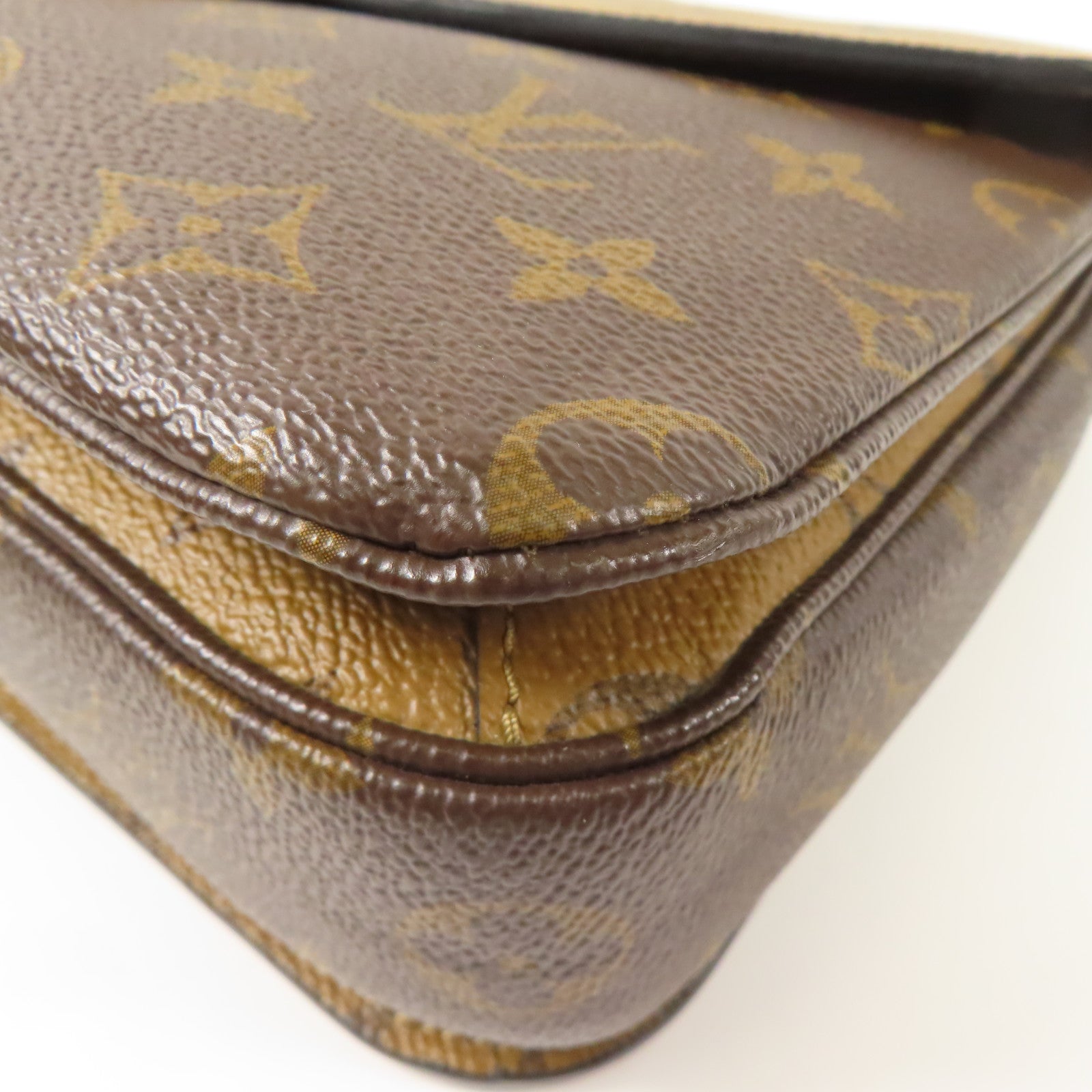 LOUIS VUITTON Monogram Reverse Pochette Metis金扣手挽肩背兩用袋