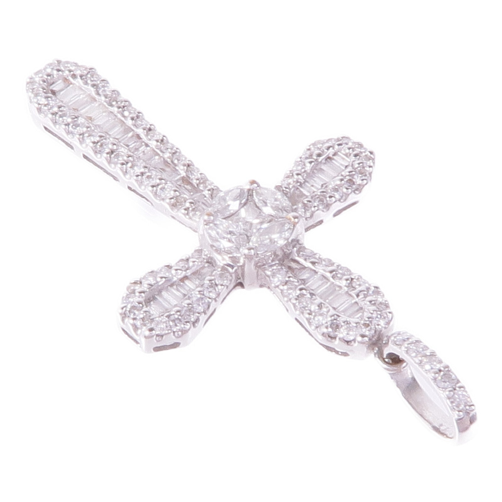 JEWELRY 18K白金Diamond Pendant Top鑽石吊墜