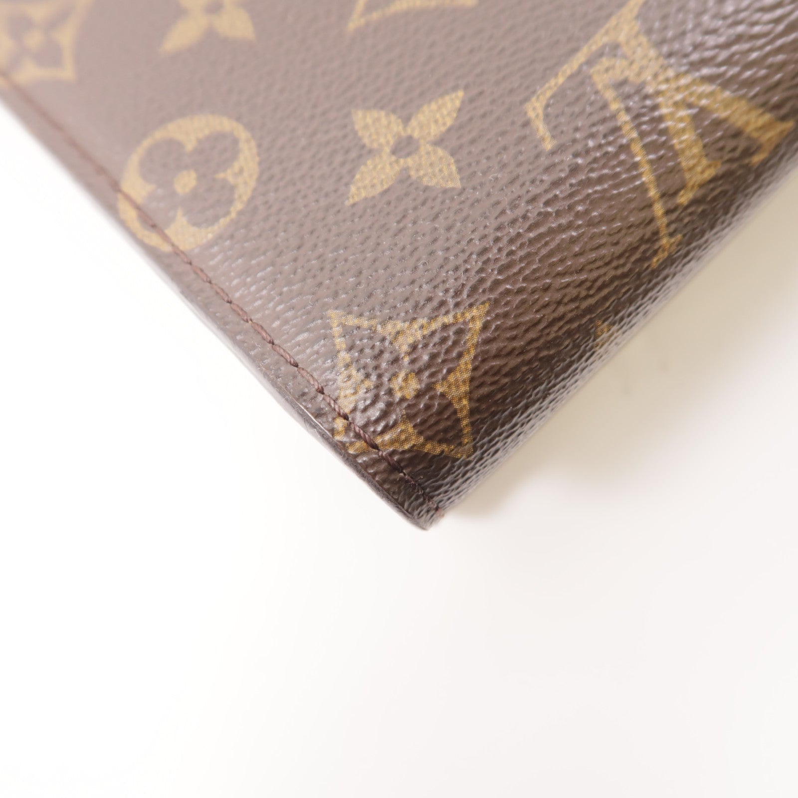 LOUIS VUITTON Monogram Victoire金扣鏈帶肩背袋棕色/黑色