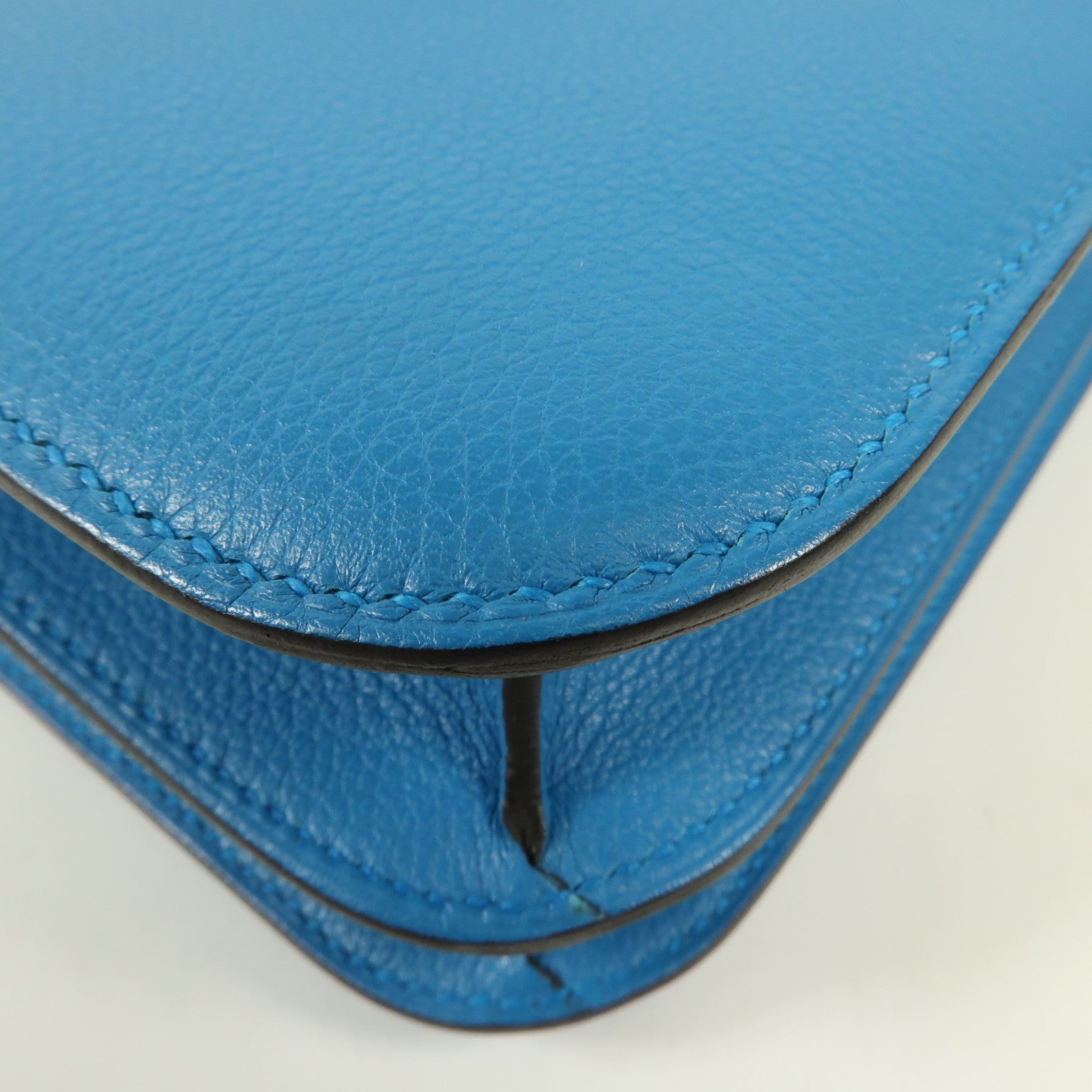 HERMES Evercolor皮革Constance 24銀扣肩背袋