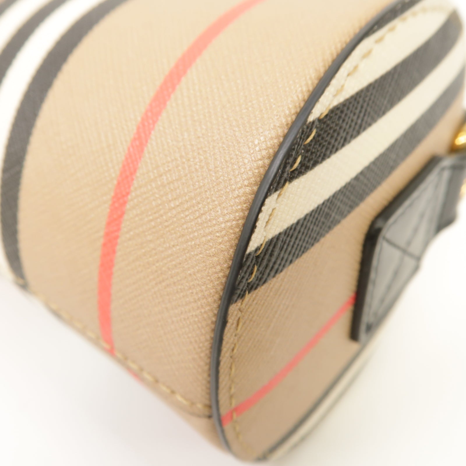 BURBERRY 塗層帆布2way Shoulder Bag金扣手挽肩背兩用袋米色