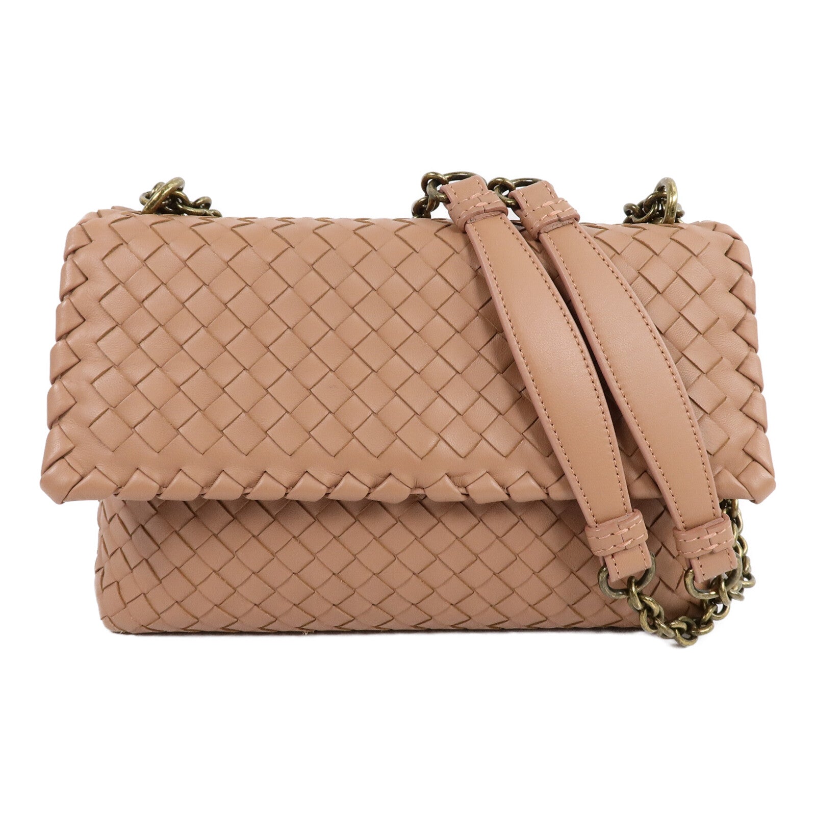 BOTTEGA VENETA 羊皮皮革Small Olimpia Bag鏈帶肩背袋