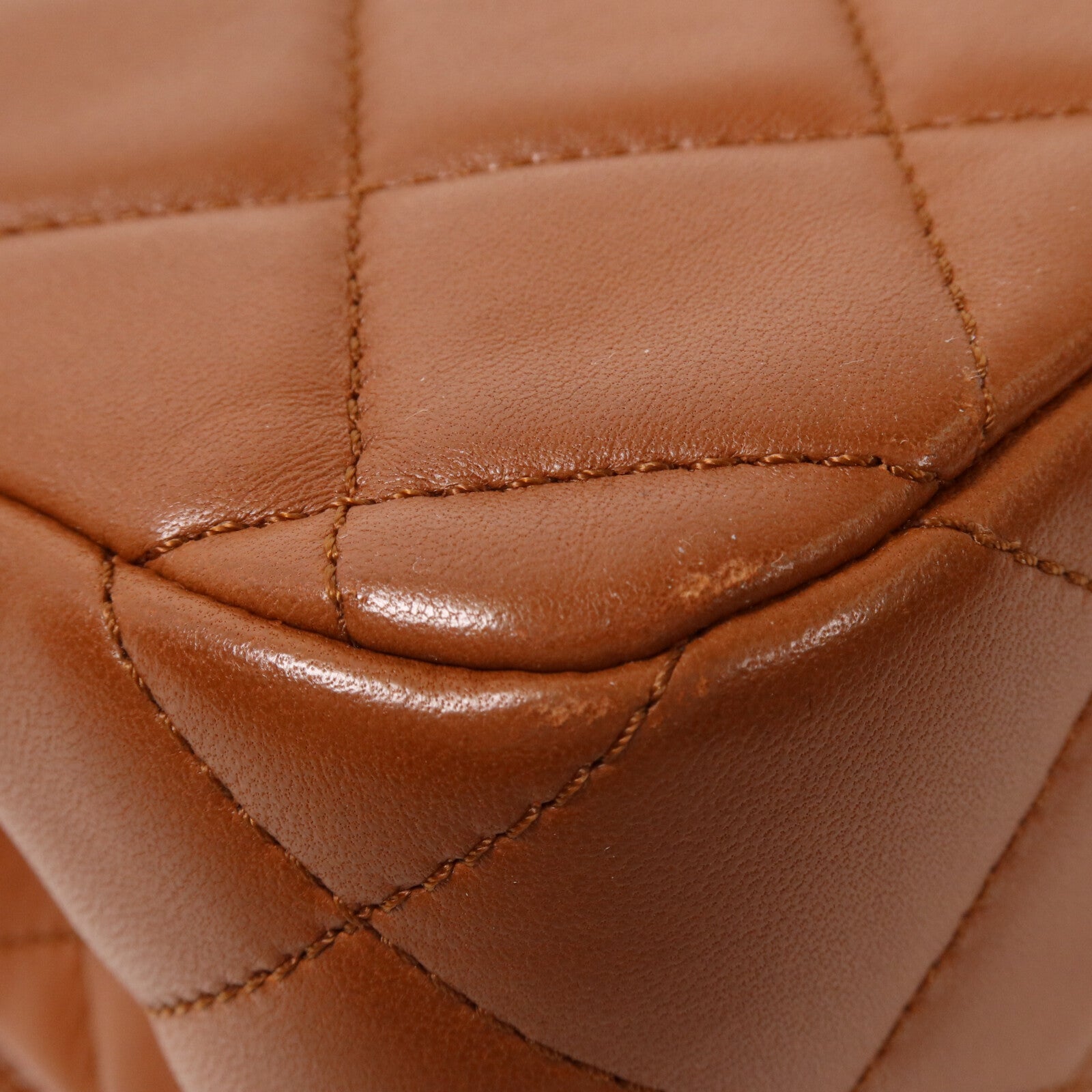CHANEL 羊皮皮革Flap Bag with Top Handle鏈帶手挽肩背兩用袋