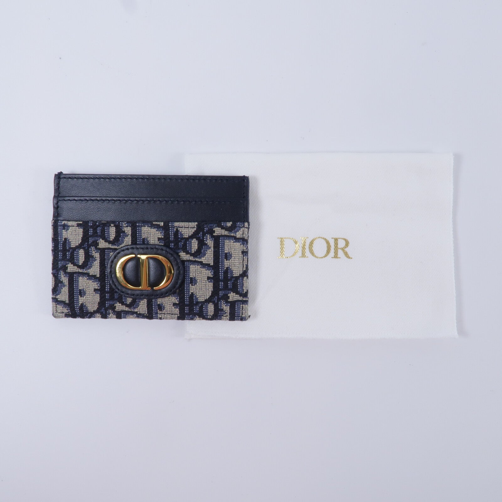 Dior 帆布/牛皮皮革30 Montaigne Freedia Card Holder卡片套