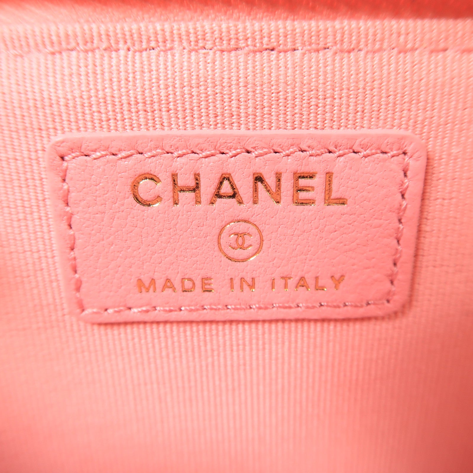 CHANEL 【激減優惠】羊皮皮革Card Case金扣卡片套