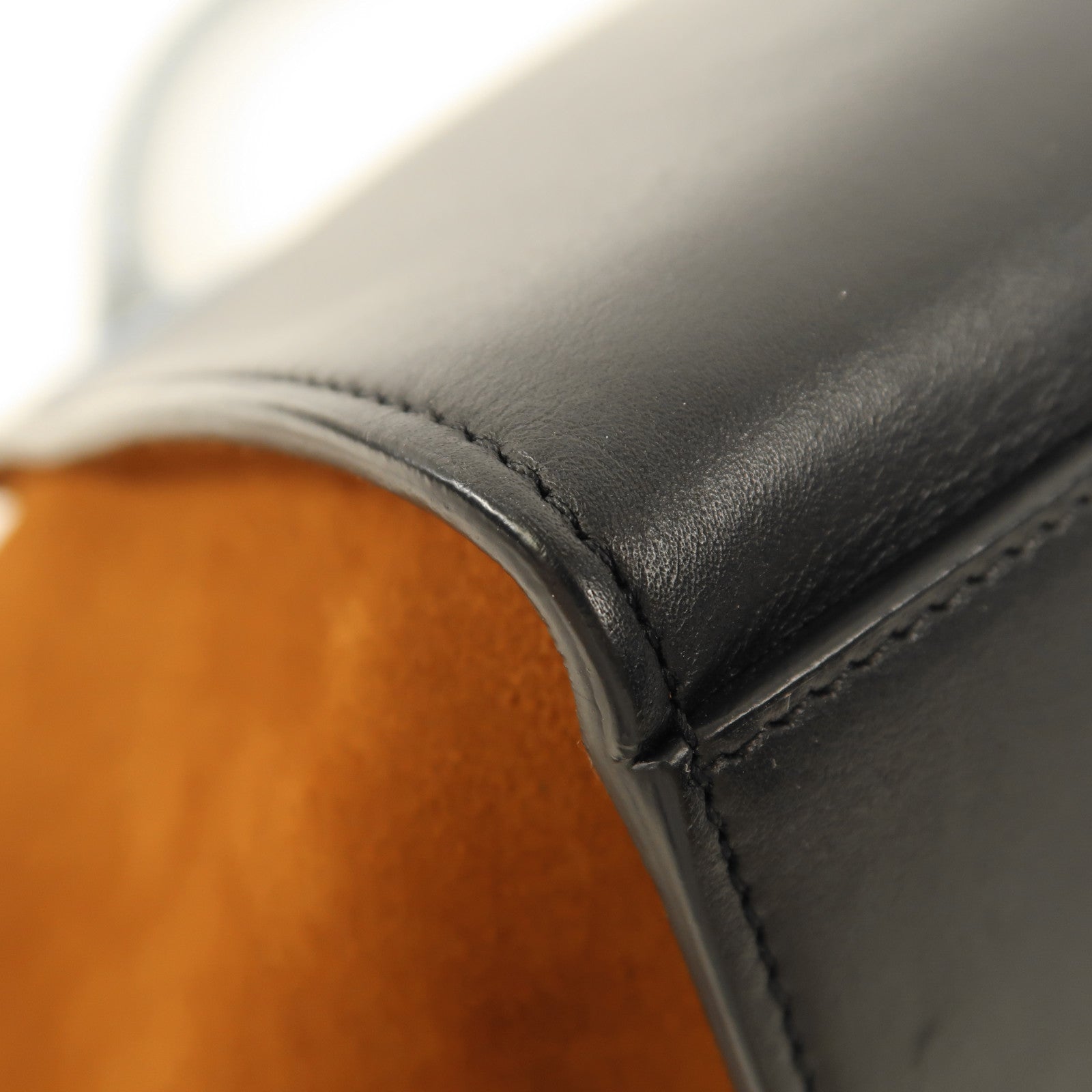 CELINE 牛皮皮革/麂皮皮革Trapeze金扣手挽肩背兩用袋