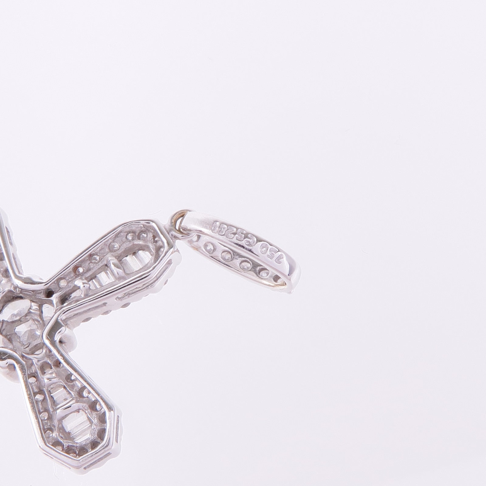 JEWELRY 18K白金Diamond Pendant Top鑽石吊墜