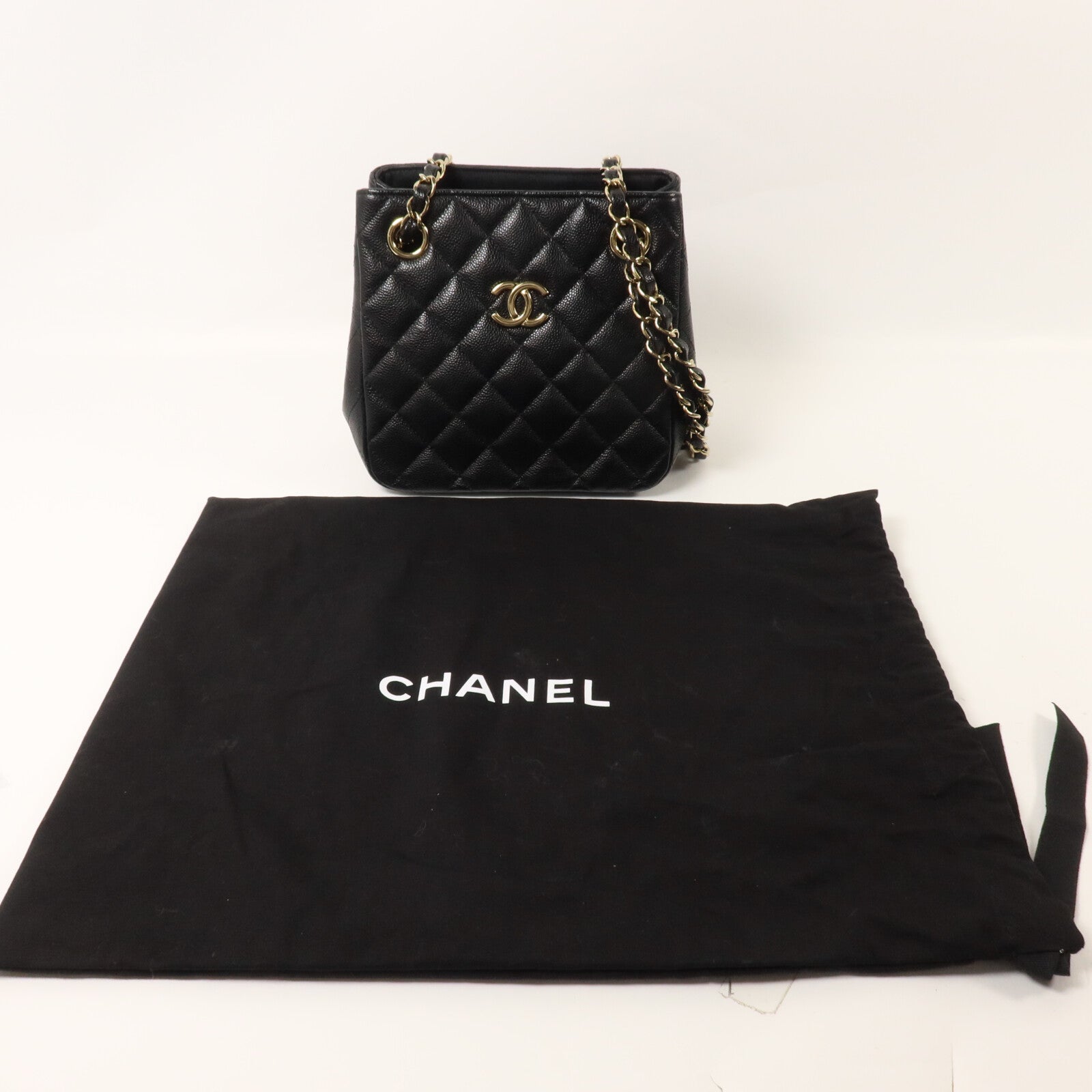 CHANEL 牛皮皮革Bucket Bag肩背袋