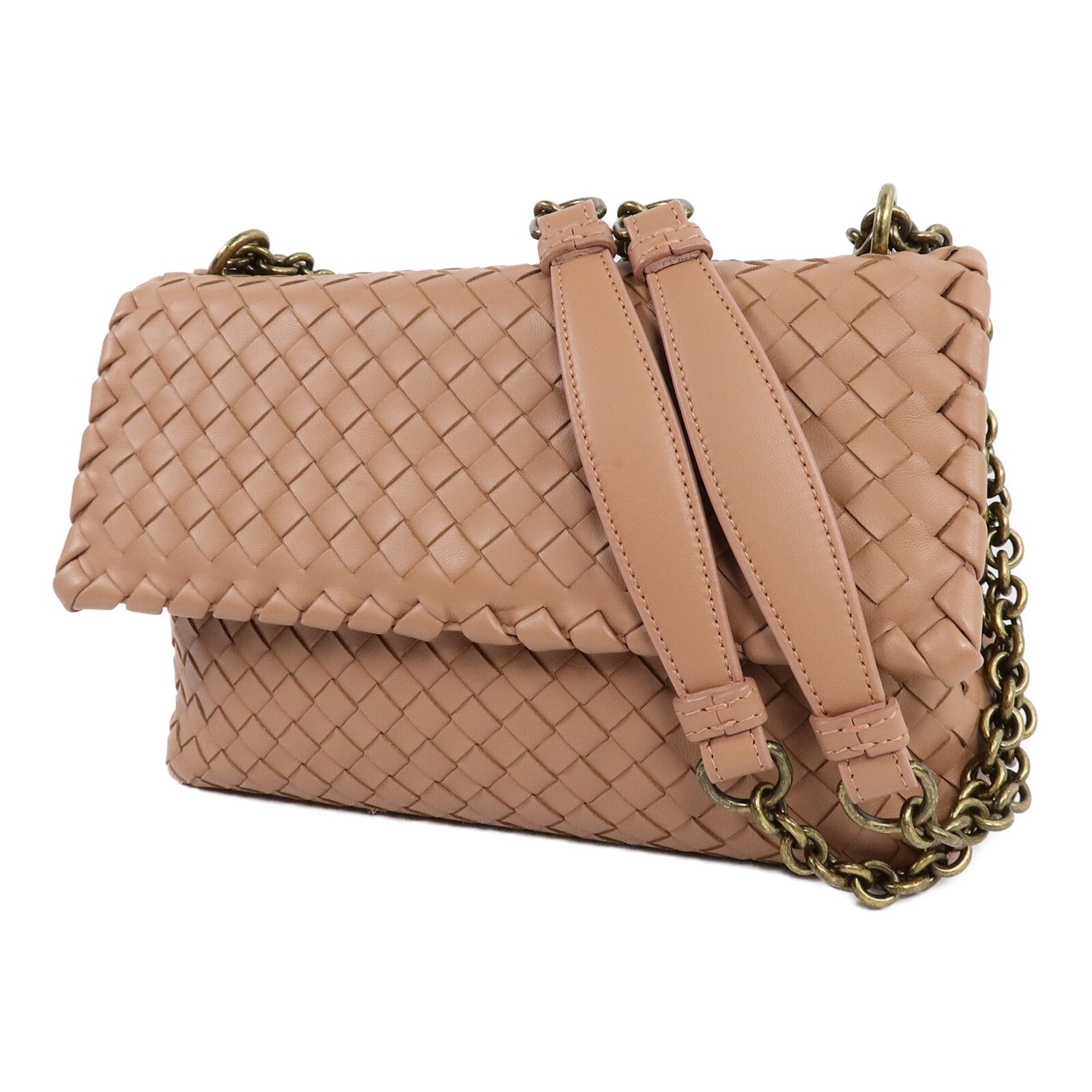 BOTTEGA VENETA 羊皮皮革Small Olimpia Bag鏈帶肩背袋