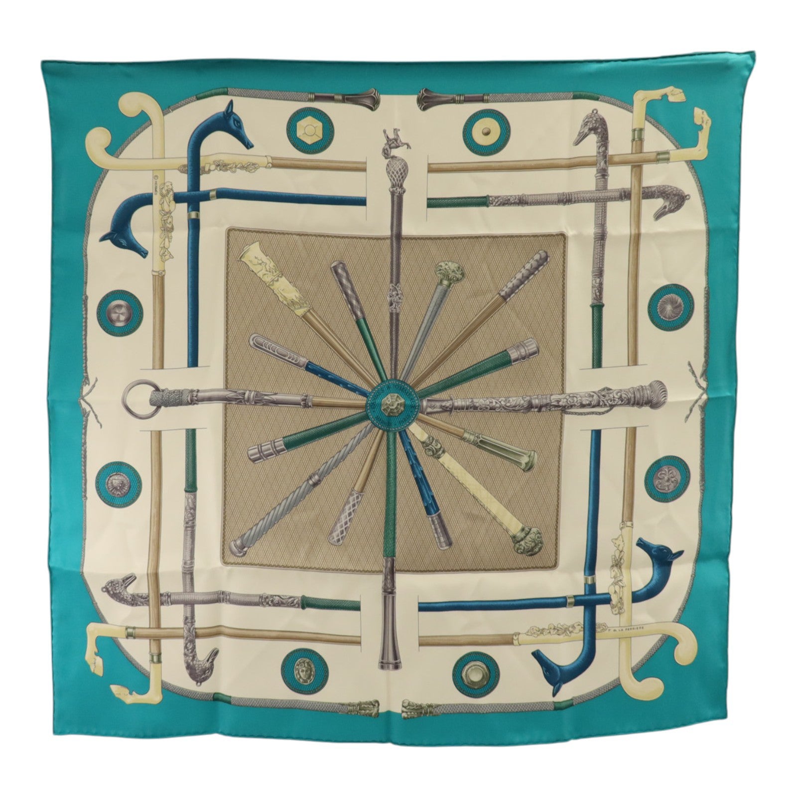 HERMES 絲質Scarf 65x65cm絲巾
