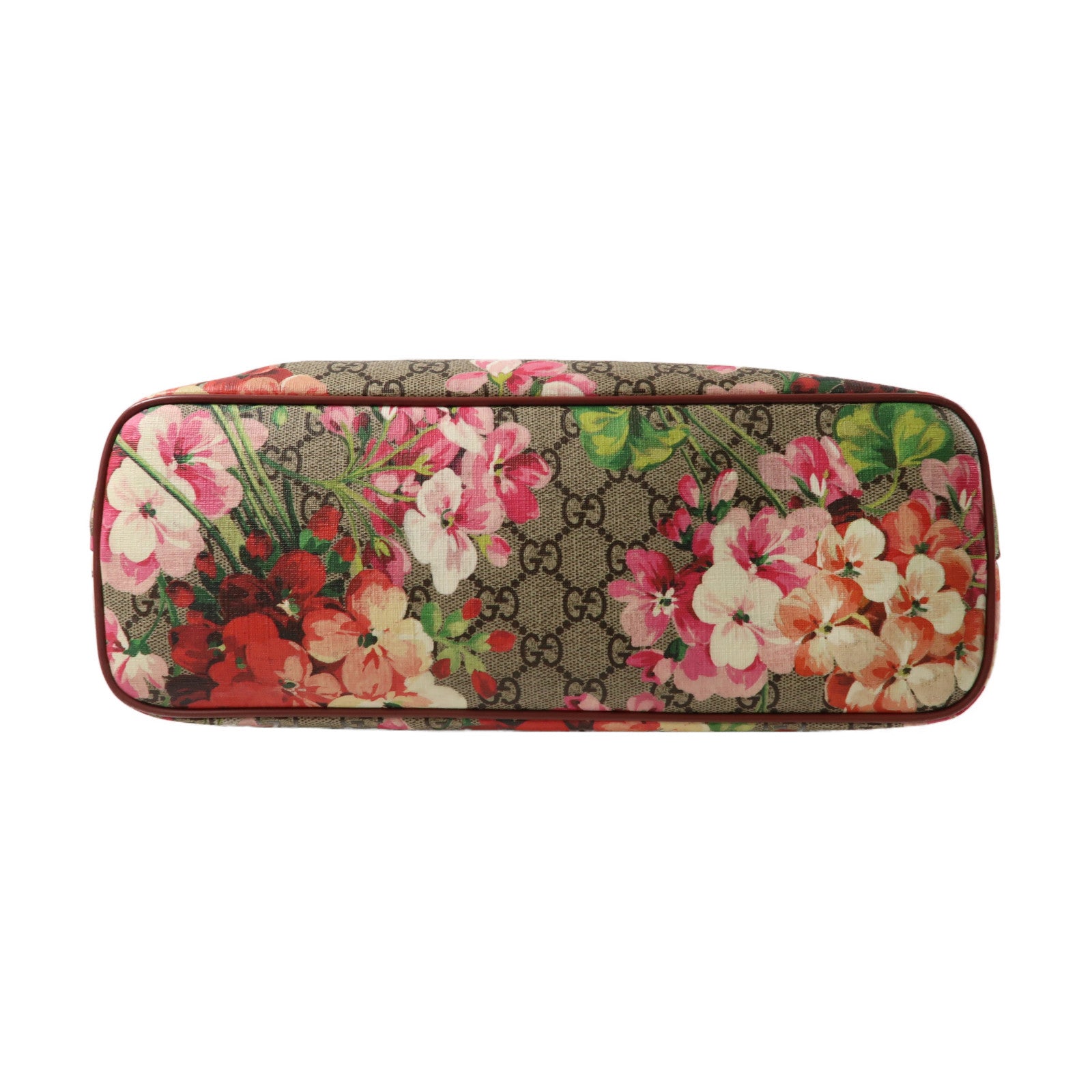 GUCCI 塗層帆布2 Way Shoulder Bag銀扣手挽肩背兩用袋粉紅色