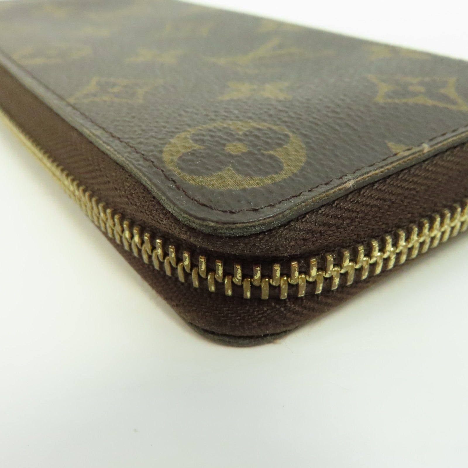LOUIS VUITTON Monogram Long Wallet金扣長錢包啡色