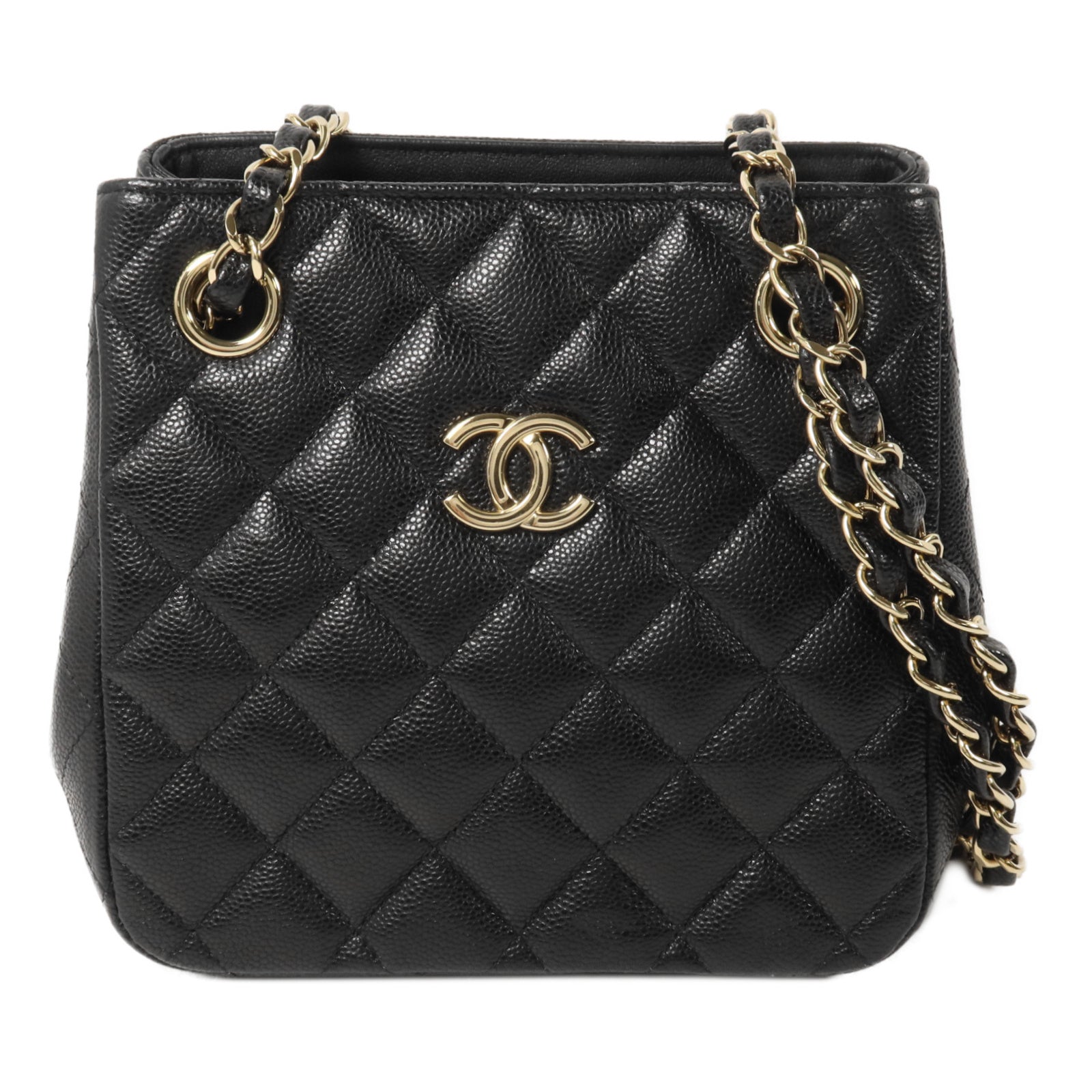 CHANEL 牛皮皮革Bucket Bag肩背袋