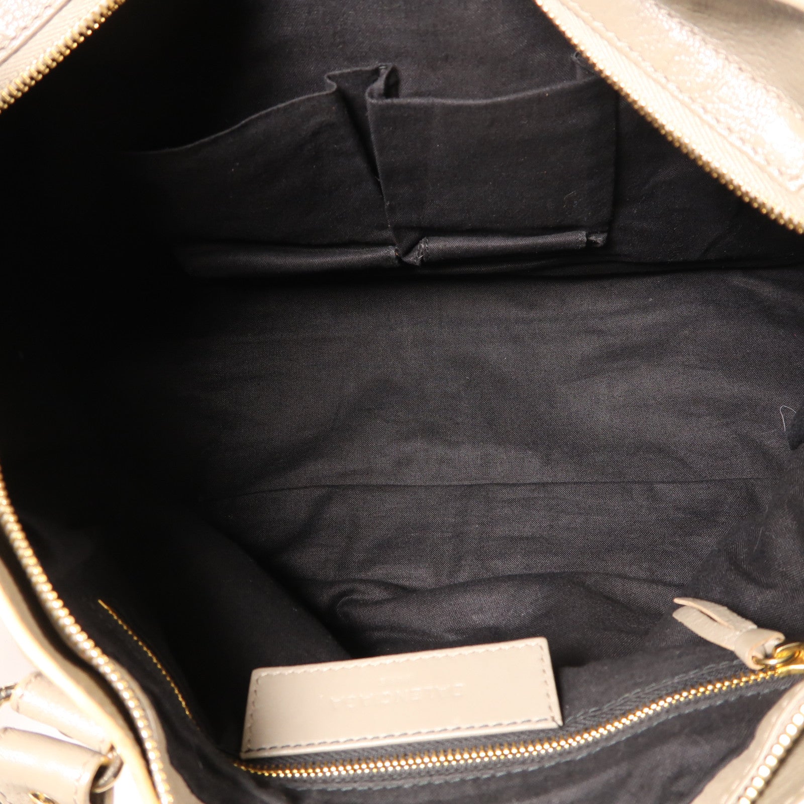 BALENCIAGA 牛皮皮革City金扣手挽肩背兩用袋灰色