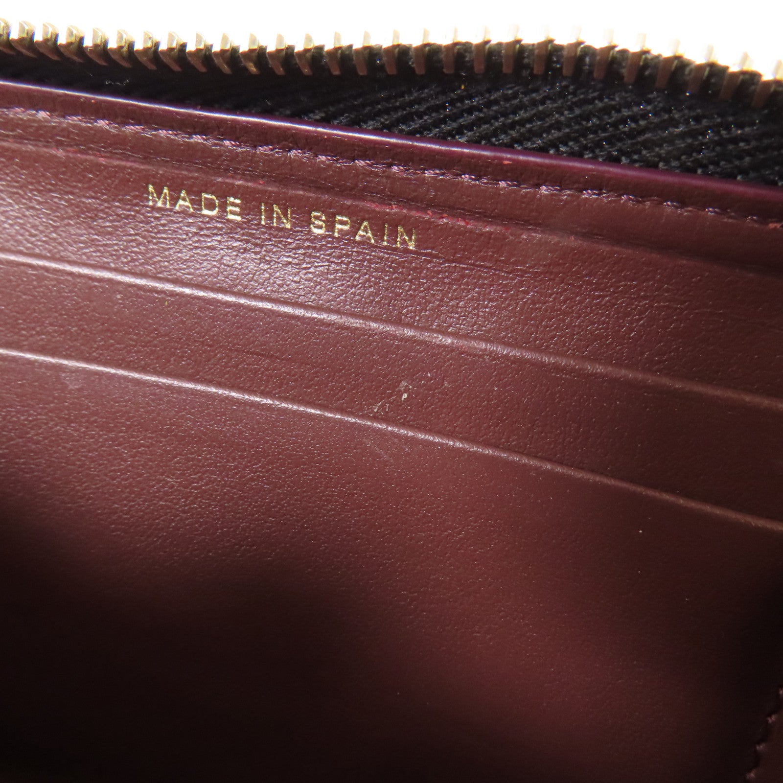 CHANEL 牛皮皮革Zipper Long Wallet金扣長錢包