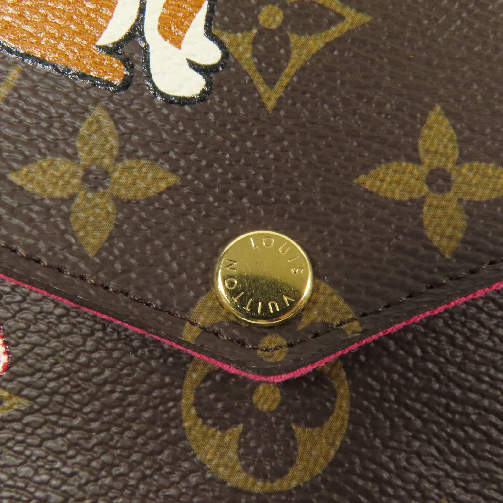 LOUIS VUITTON Monogram Pochette Felicie金扣鏈帶肩背袋