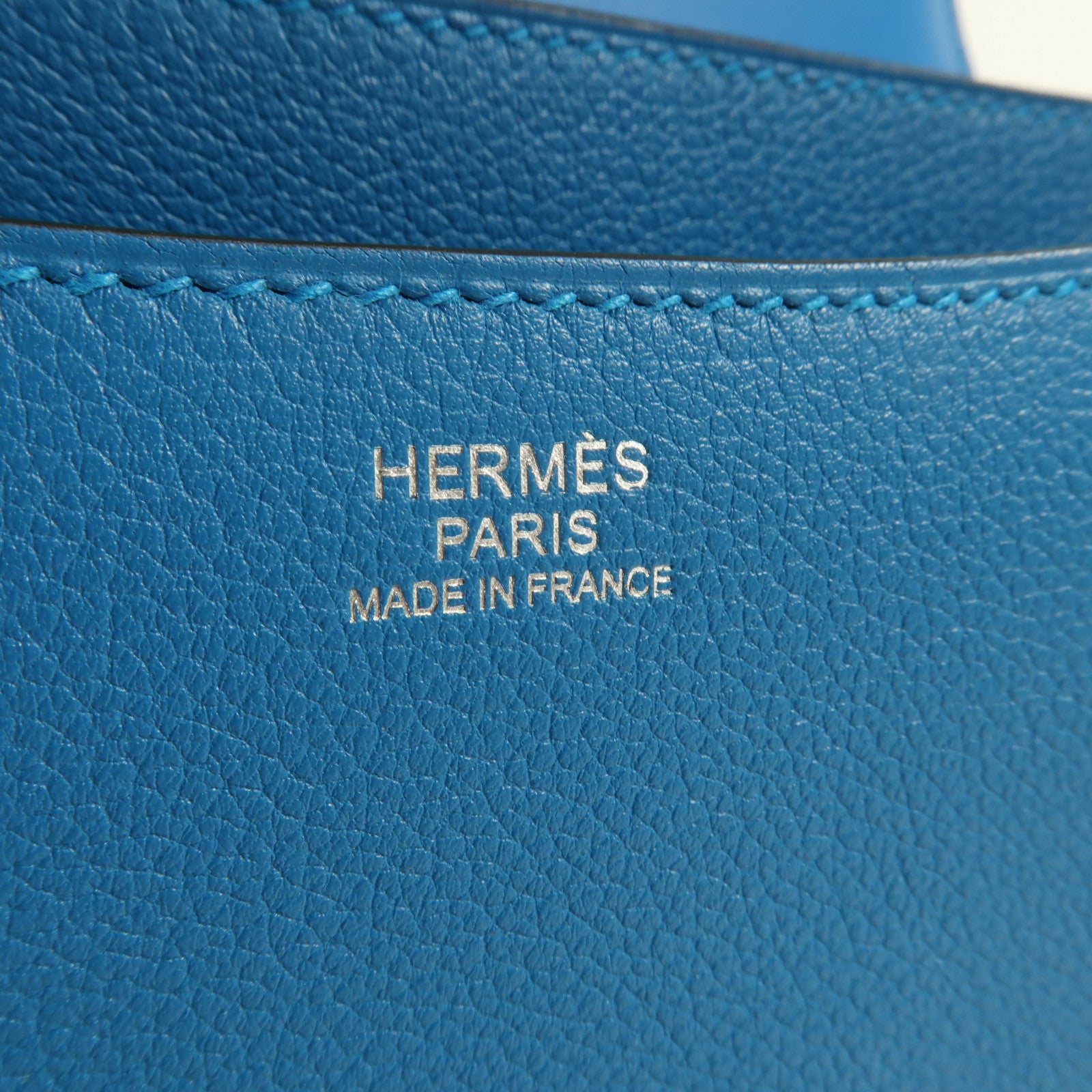 HERMES Evercolor皮革Constance 24銀扣肩背袋