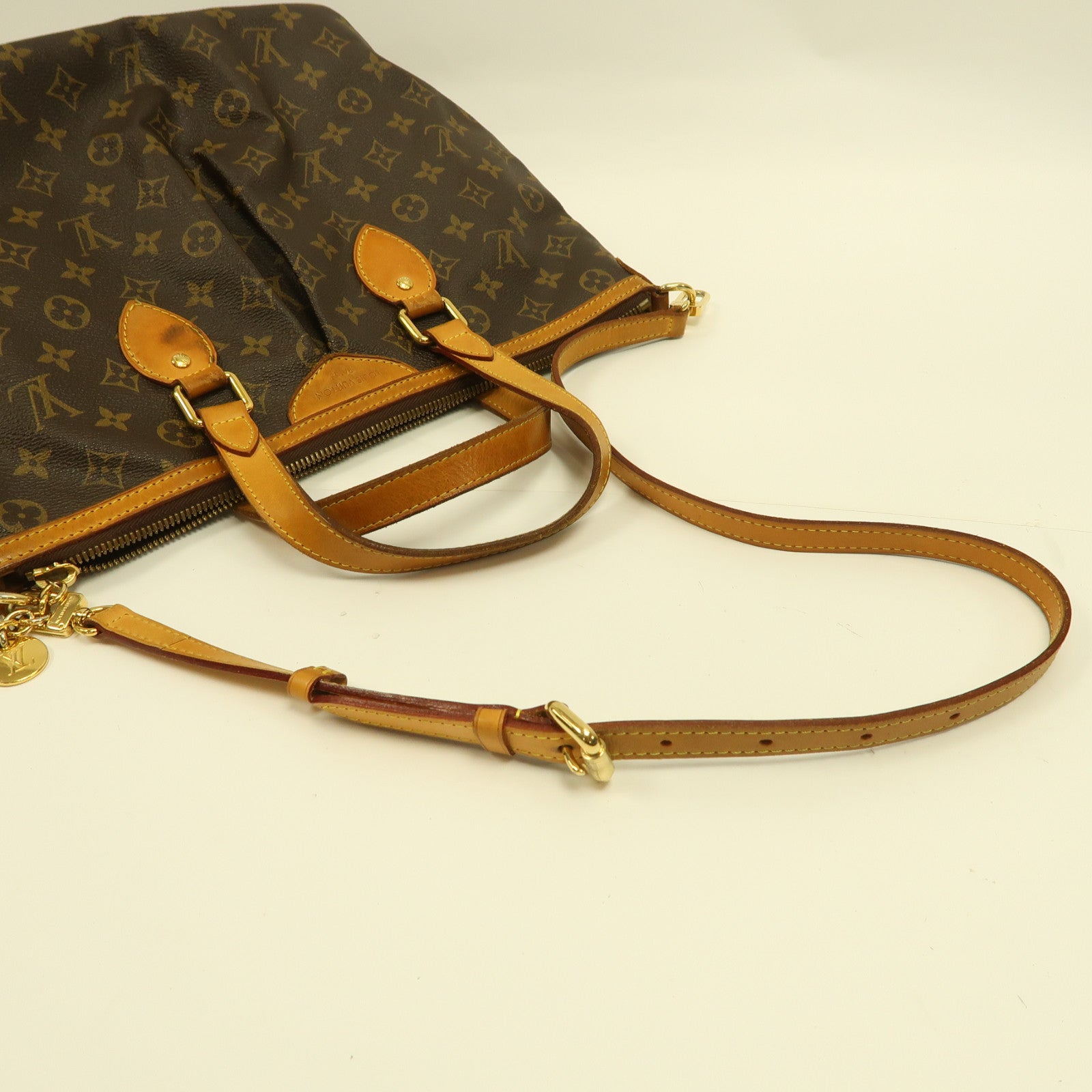 LOUIS VUITTON 【激減優惠】Monogram Palermo PM金扣手挽肩背兩用袋啡色