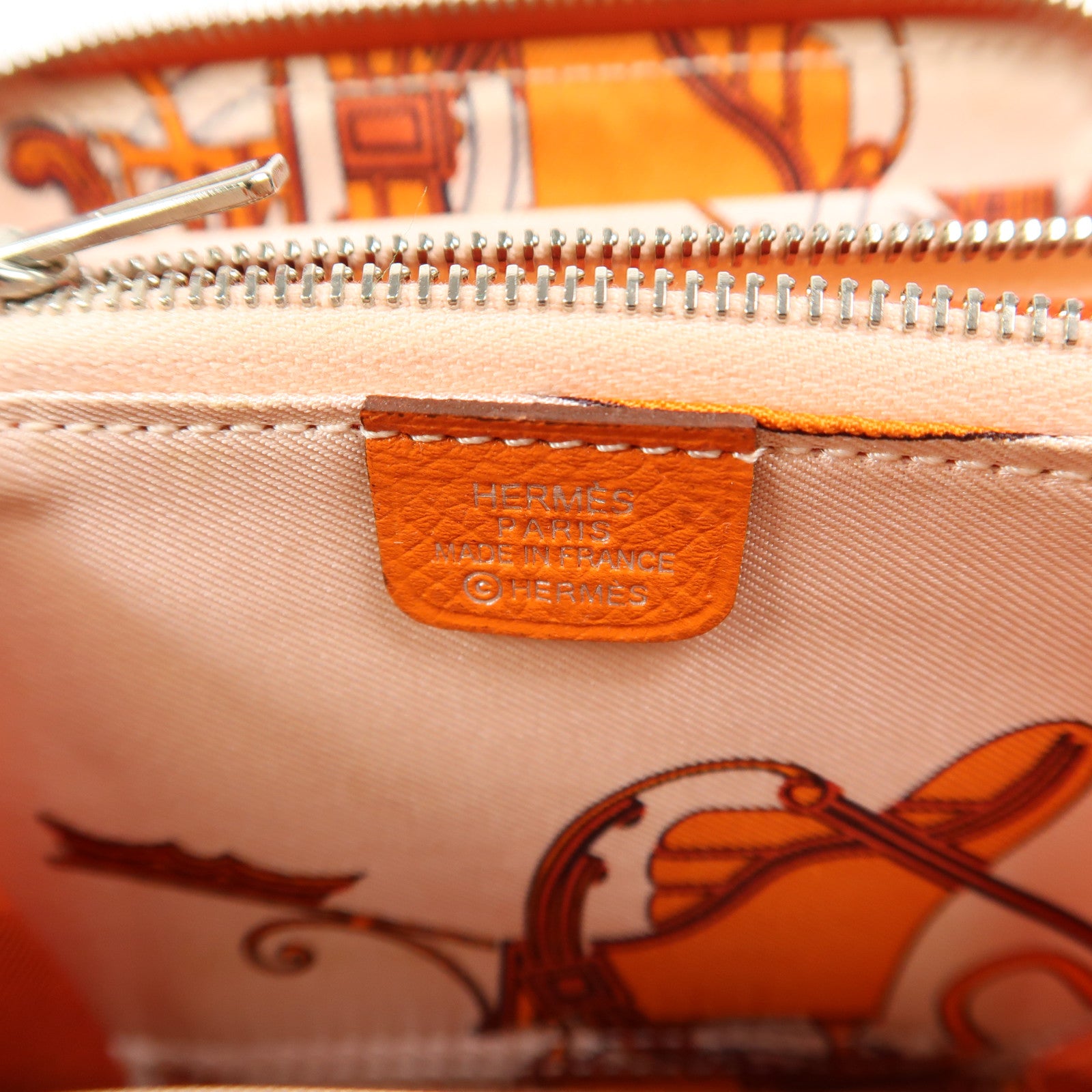 HERMES Evercolor皮革Silk In Compact銀扣錢包9J Feu