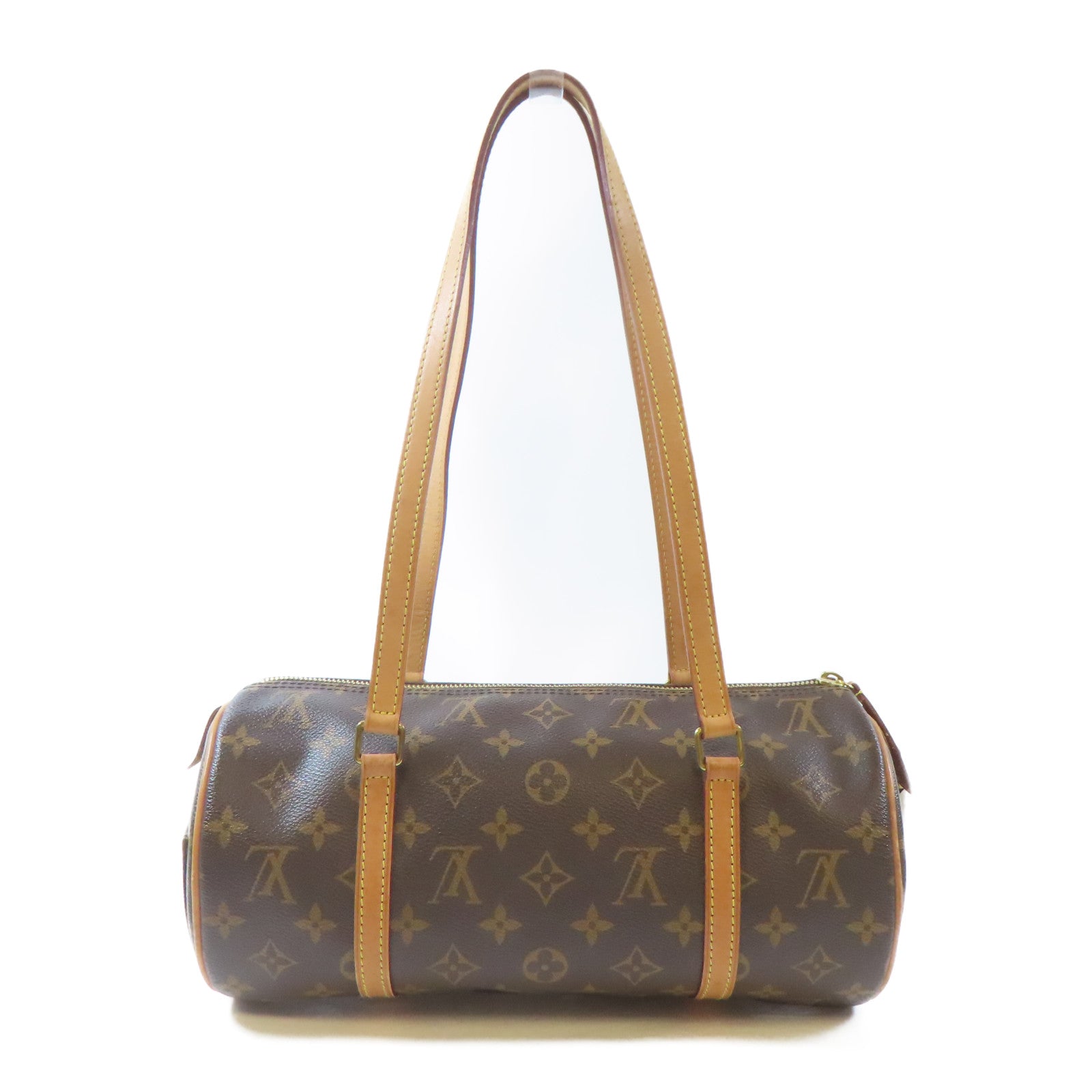 LOUIS VUITTON Monogram Papillon金扣肩背袋啡色