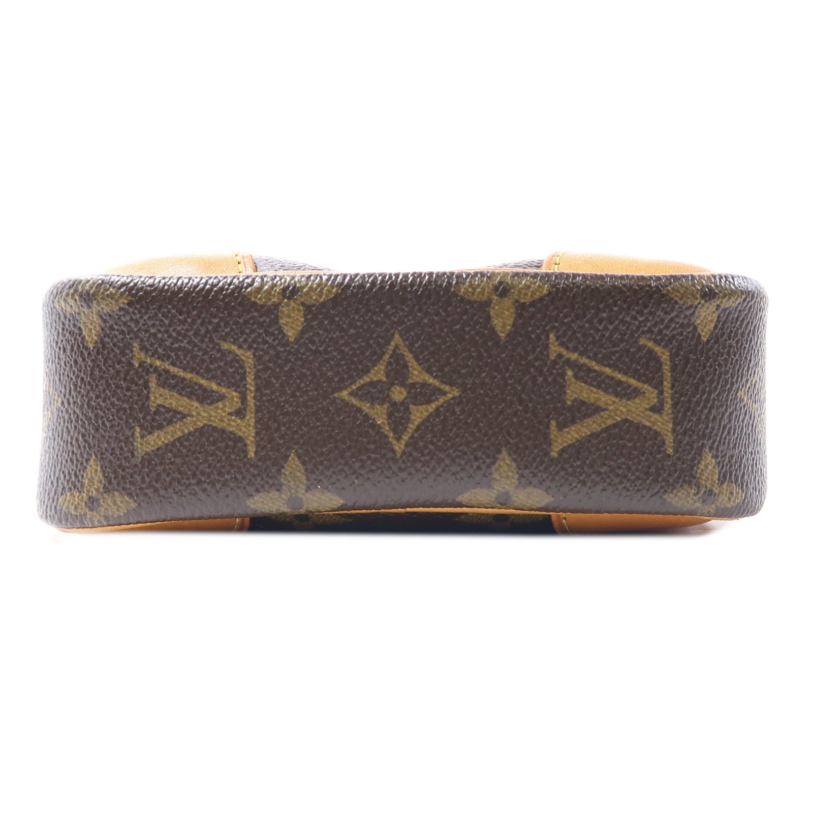 LOUIS VUITTON Monogram Danube金扣肩背袋棕色