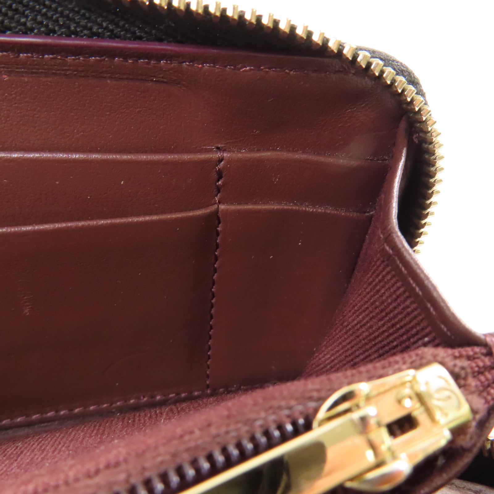 CHANEL 牛皮皮革Zipper Long Wallet金扣長錢包