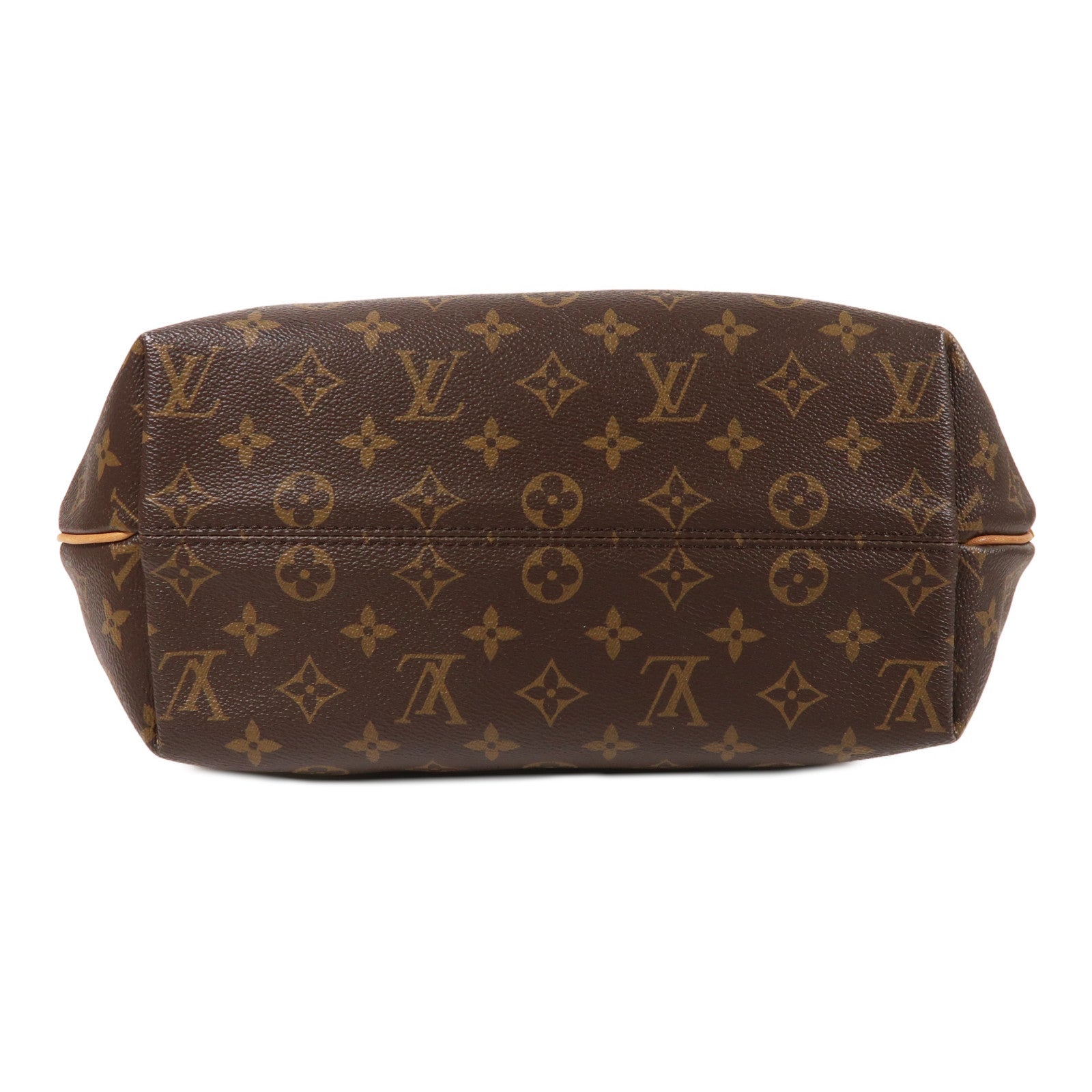 LOUIS VUITTON Monogram Turenne MM金扣手挽肩背兩用袋棕色