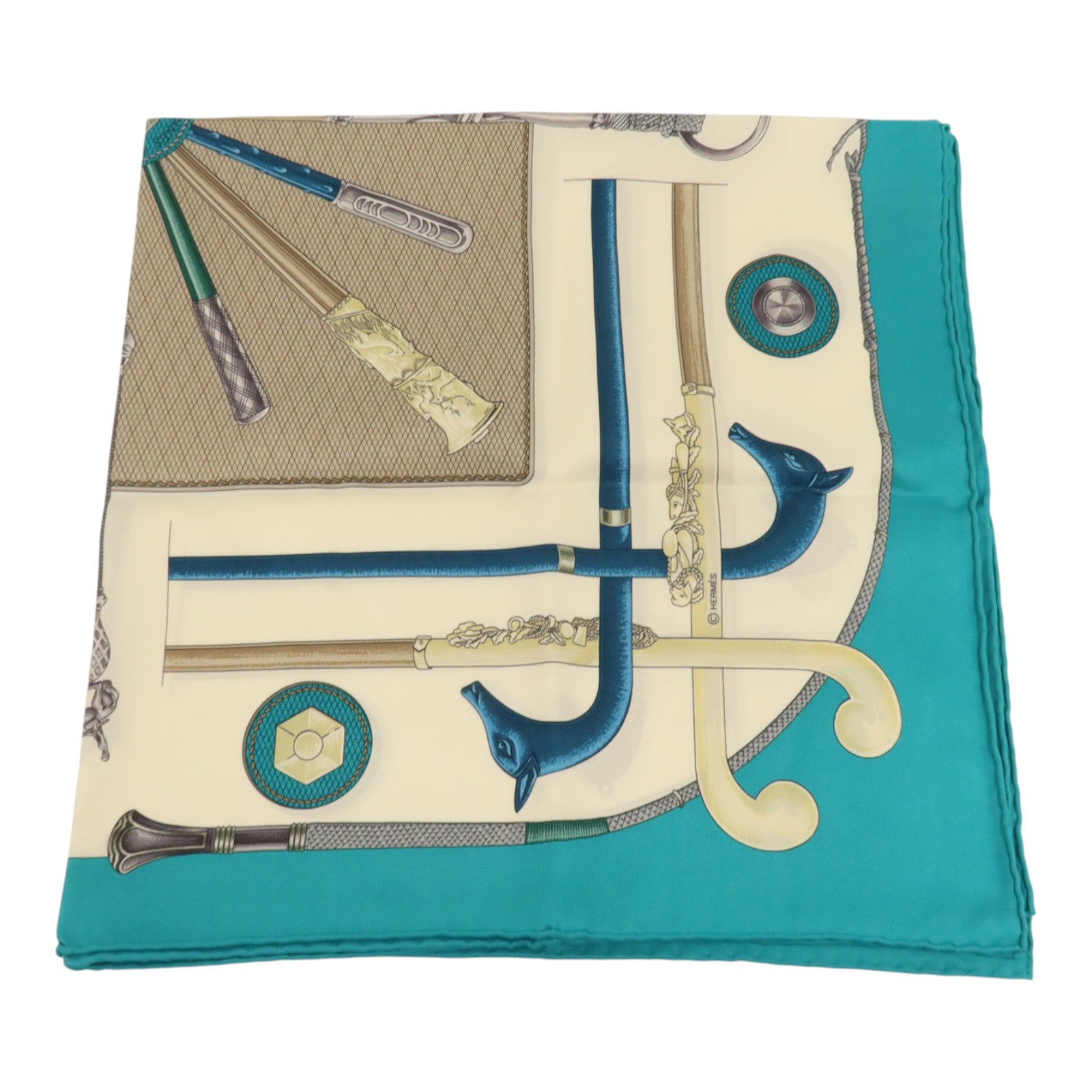 HERMES 絲質Scarf 65x65cm絲巾