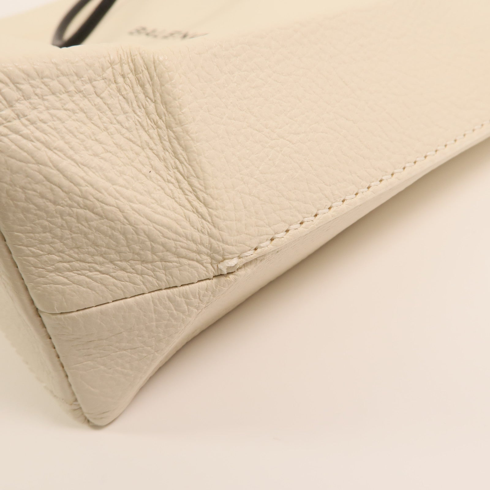 BALENCIAGA 牛皮皮革Tote Bag銀扣肩背袋