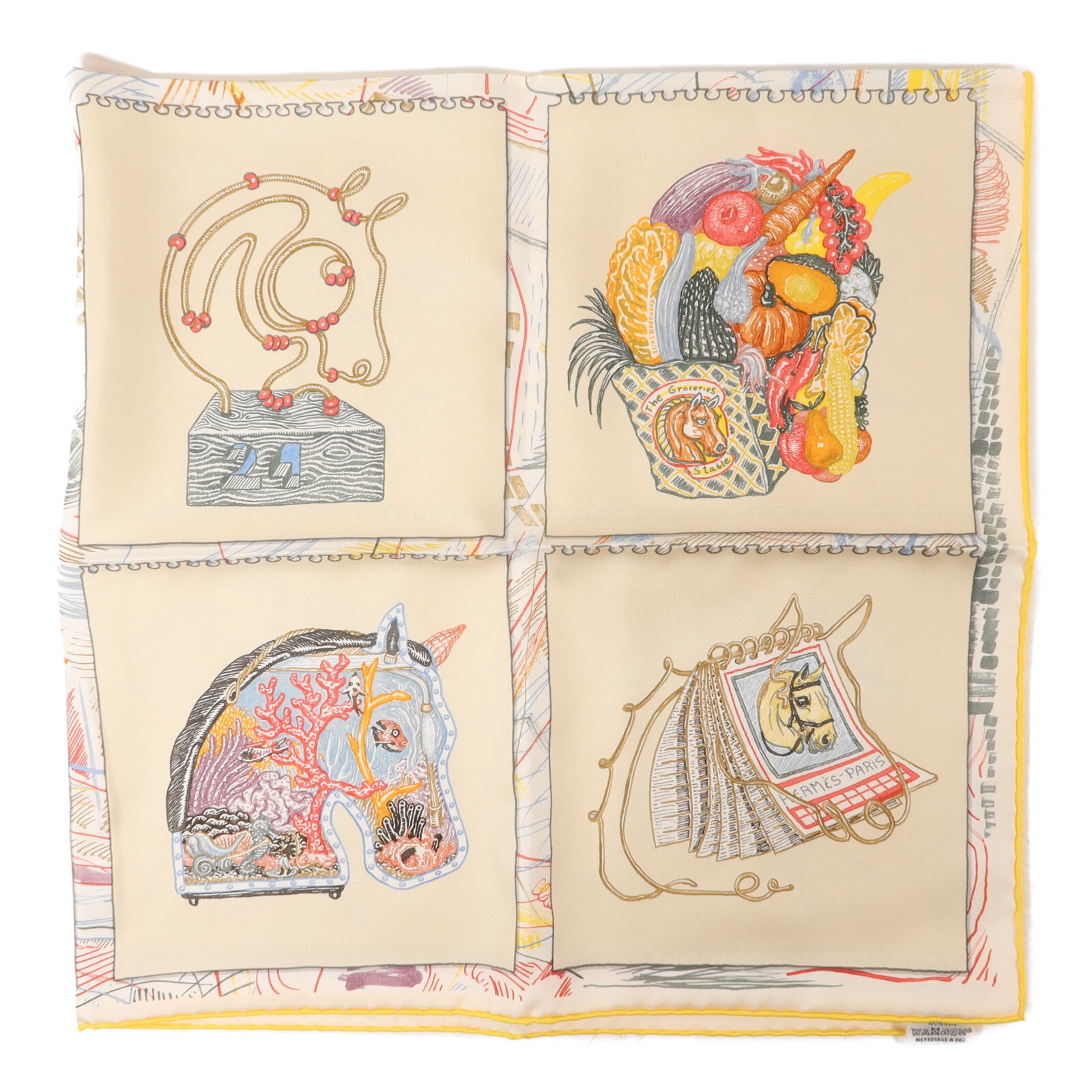 HERMES 絲質Scarf絲巾