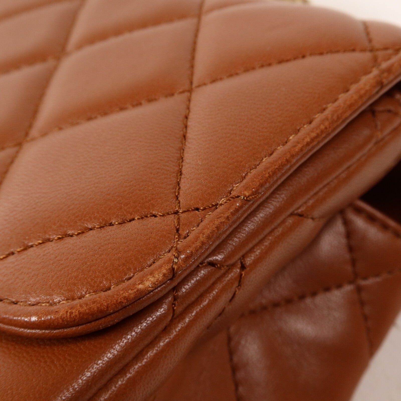 CHANEL 羊皮皮革Flap Bag with Top Handle鏈帶手挽肩背兩用袋