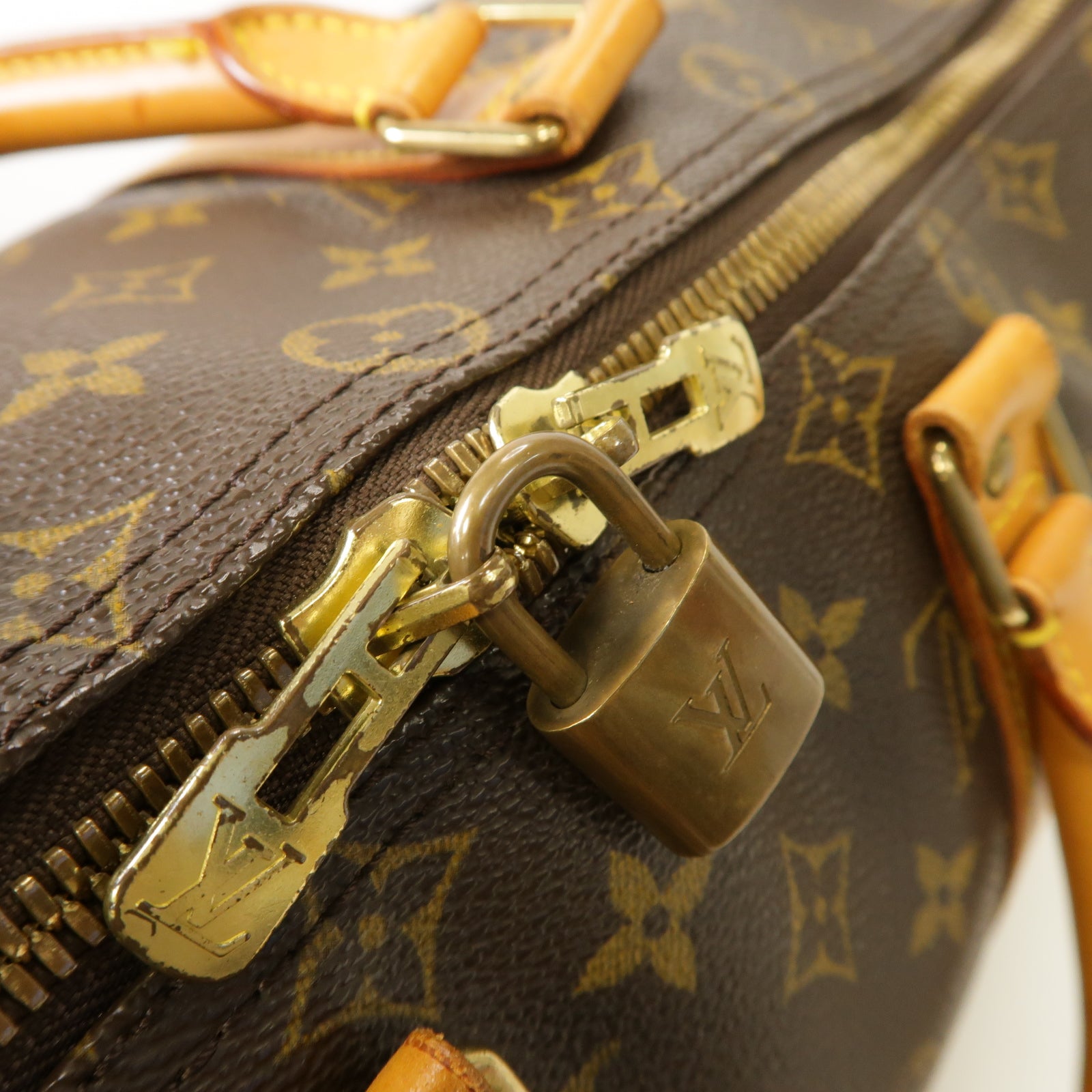 LOUIS VUITTON 【激減優惠】Monogram Keepall Bandouliere 45金扣手挽肩背兩用袋棕色