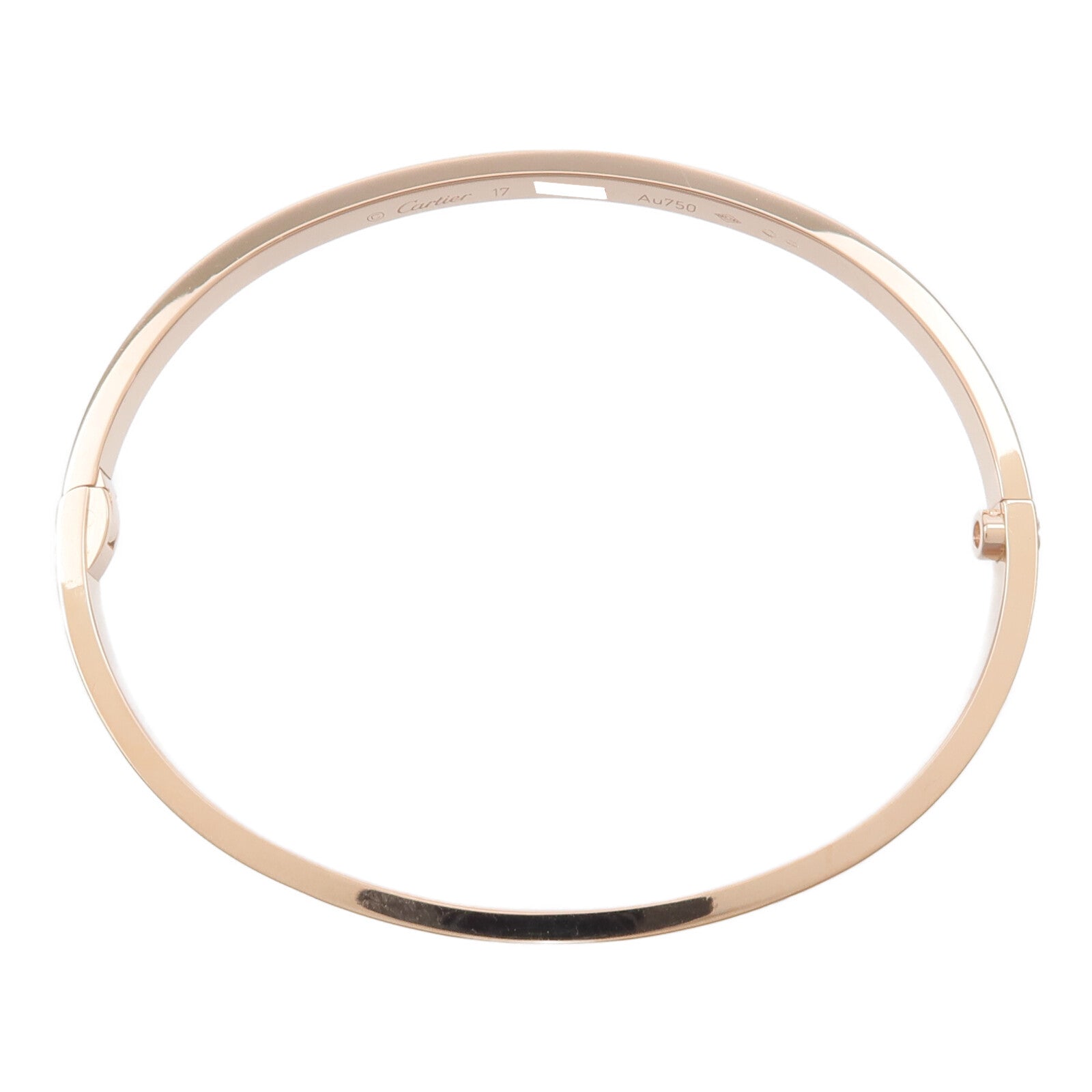 CARTIER 18K玫瑰金Love Bracelet Small Model 10 Diamonds鑽石手鐲