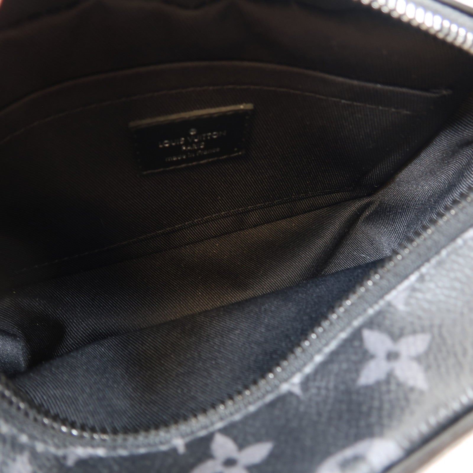 LOUIS VUITTON Monogram Eclipse Mini Soft Trunk肩背袋黑色