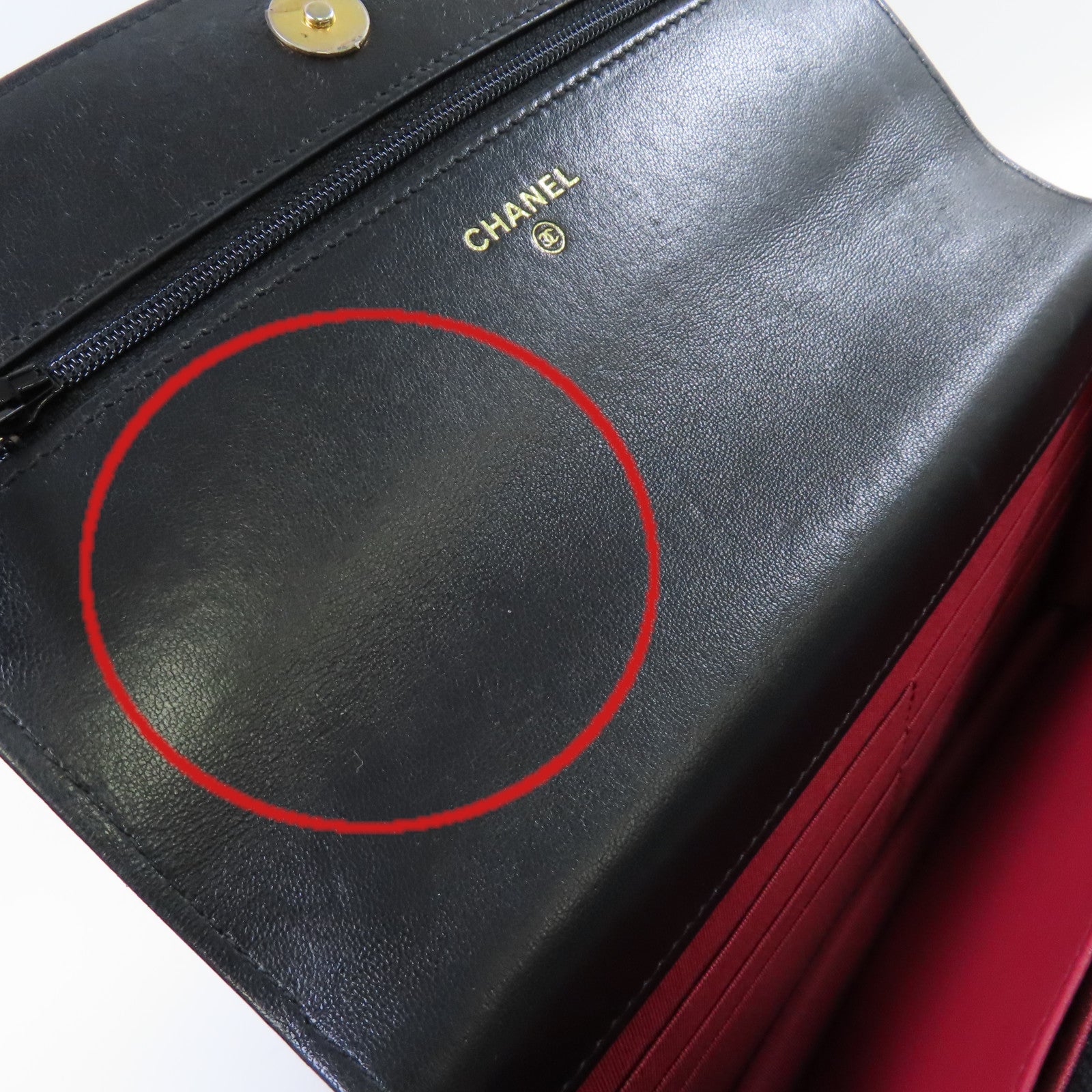 CHANEL 菱格羊皮皮革Chanel 19 WOC Wallet On Chain Shoulder Bag金扣手挽肩背兩用袋黑色