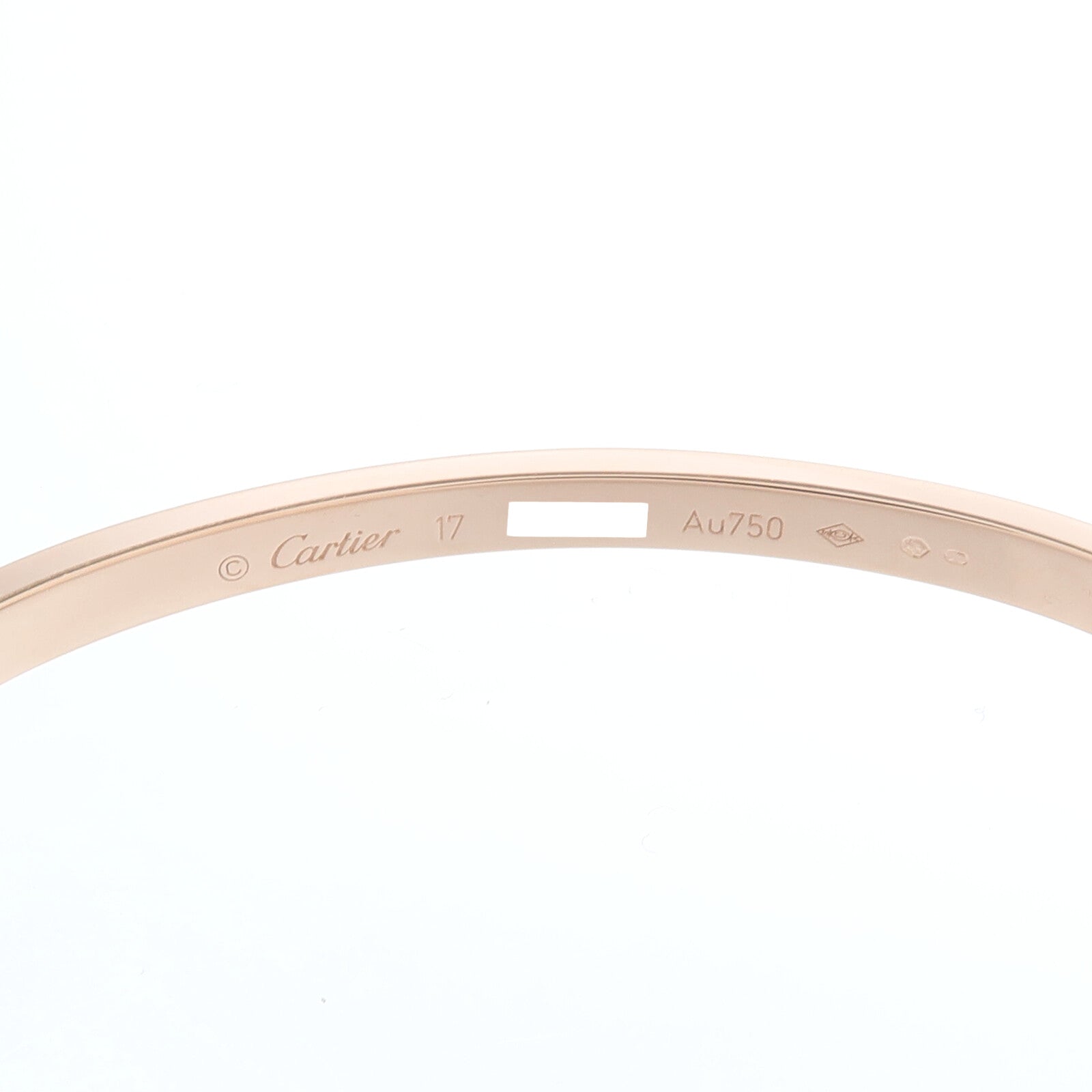 CARTIER 18K玫瑰金Love Bracelet Small Model 10 Diamonds鑽石手鐲