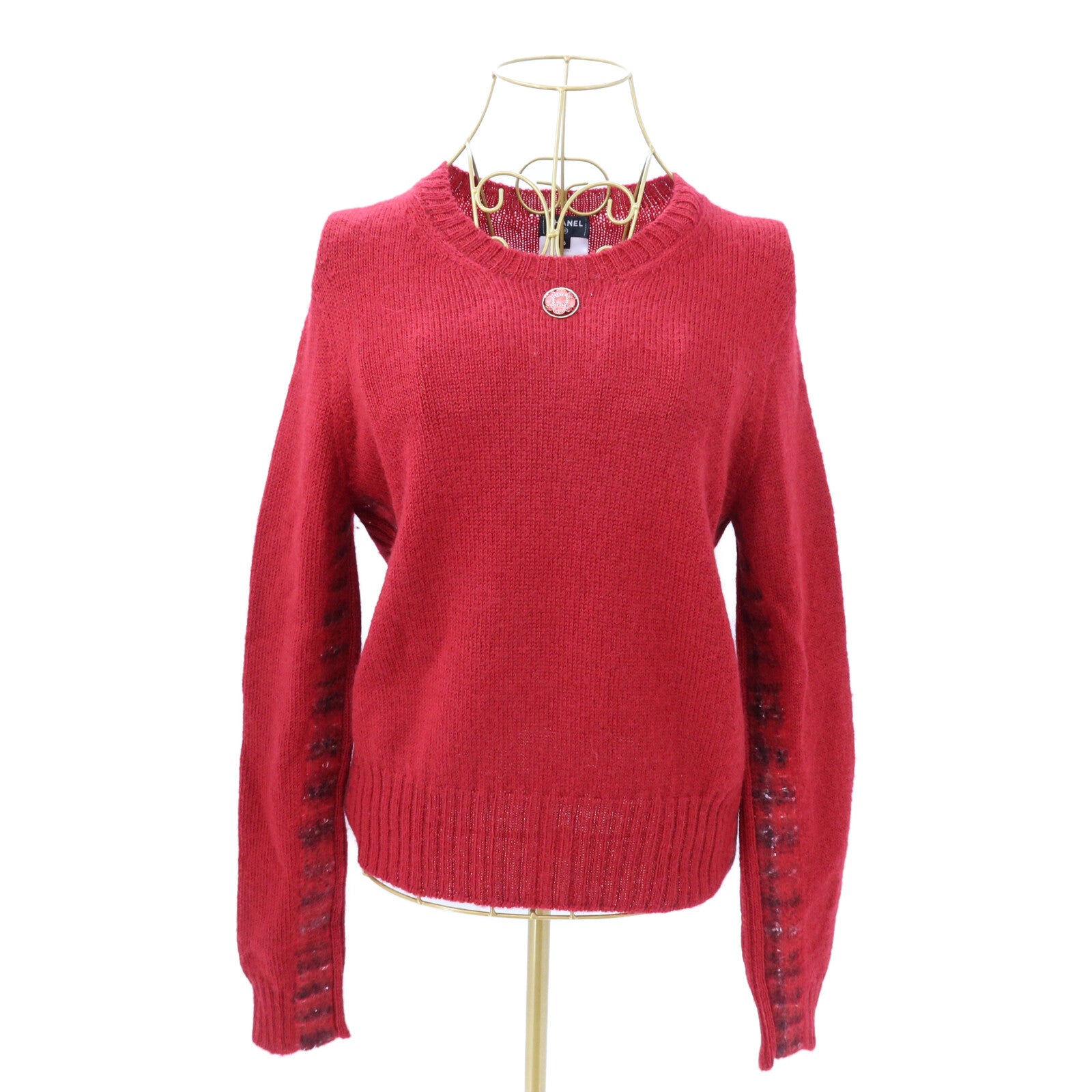 CHANEL Wool Long Sleeve Knitting Sweater針織