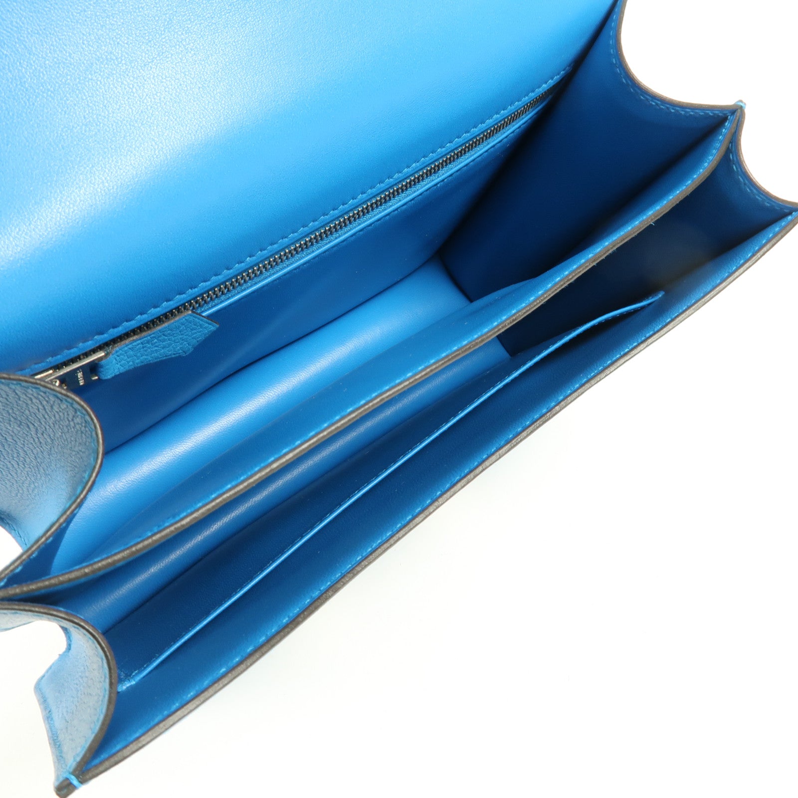 HERMES Evercolor皮革Constance 24銀扣肩背袋