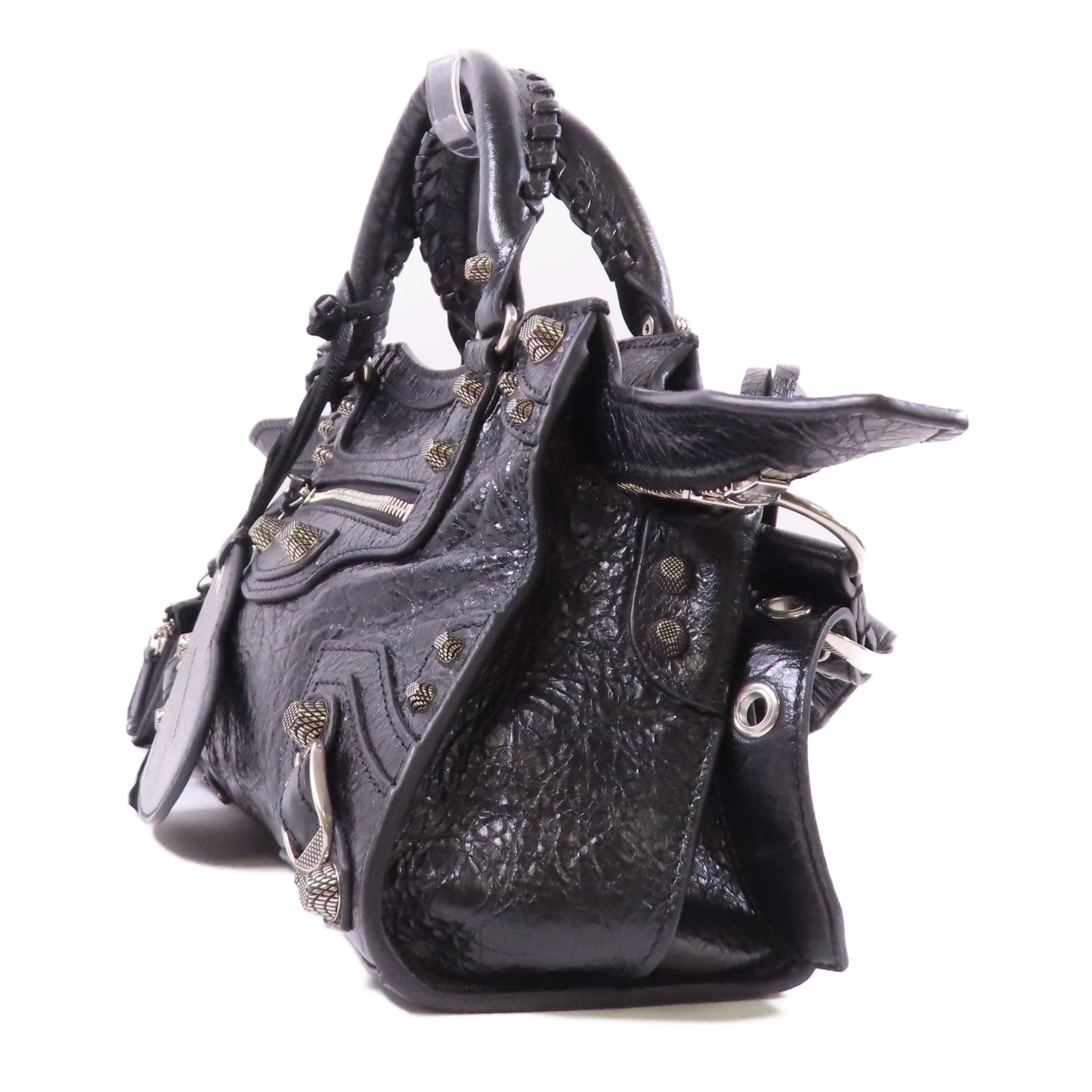 BALENCIAGA 牛皮皮革Neo Cagole銀扣手挽肩背兩用袋
