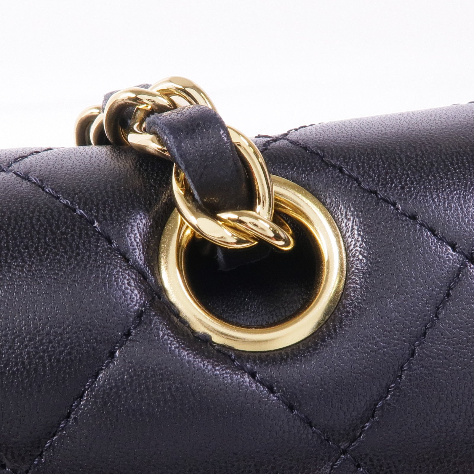 CHANEL 羊皮皮革Classic 25金扣鏈帶肩背袋