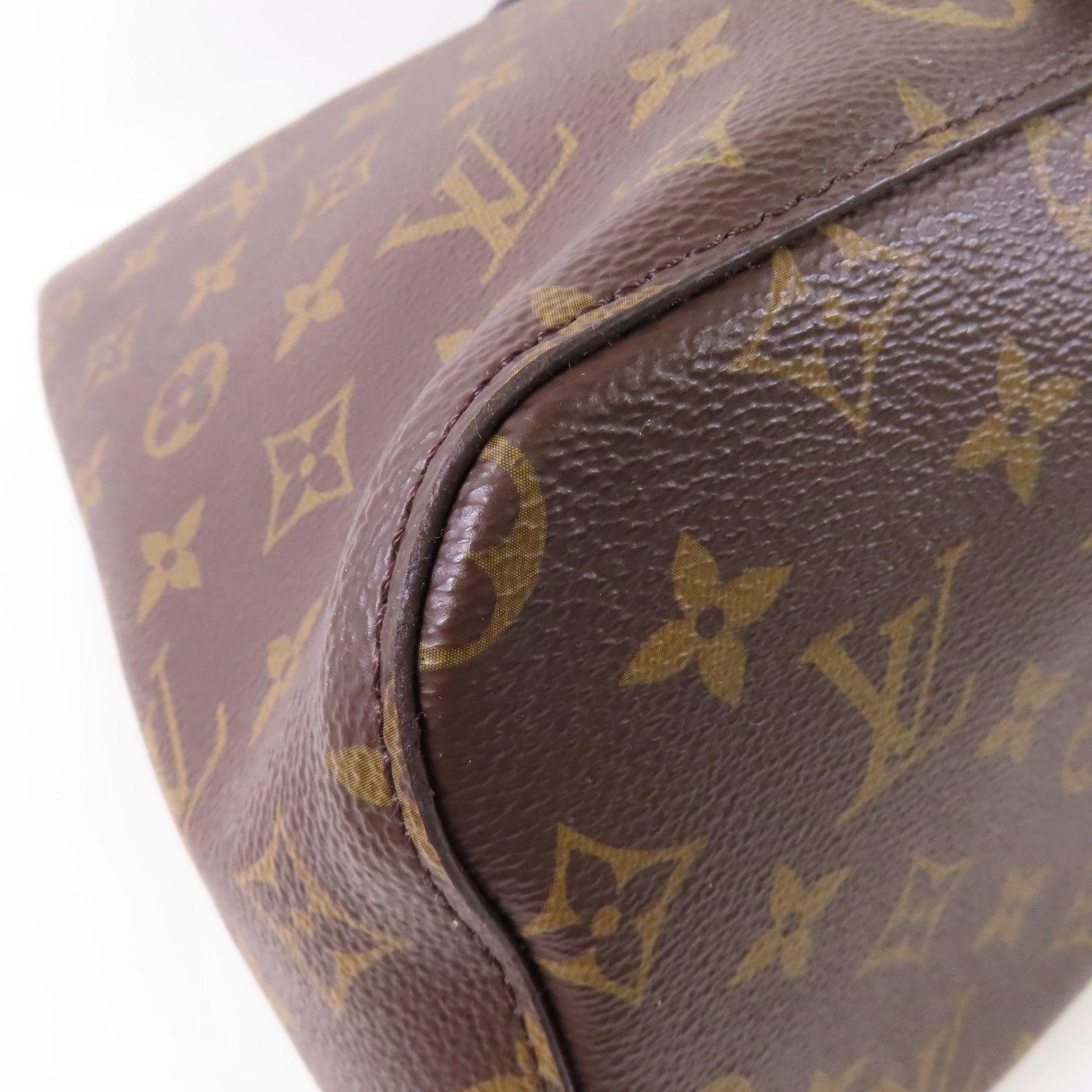 LOUIS VUITTON LV GHW Neo Noe MM Shoulder Handbag M44020 Monogram Brown